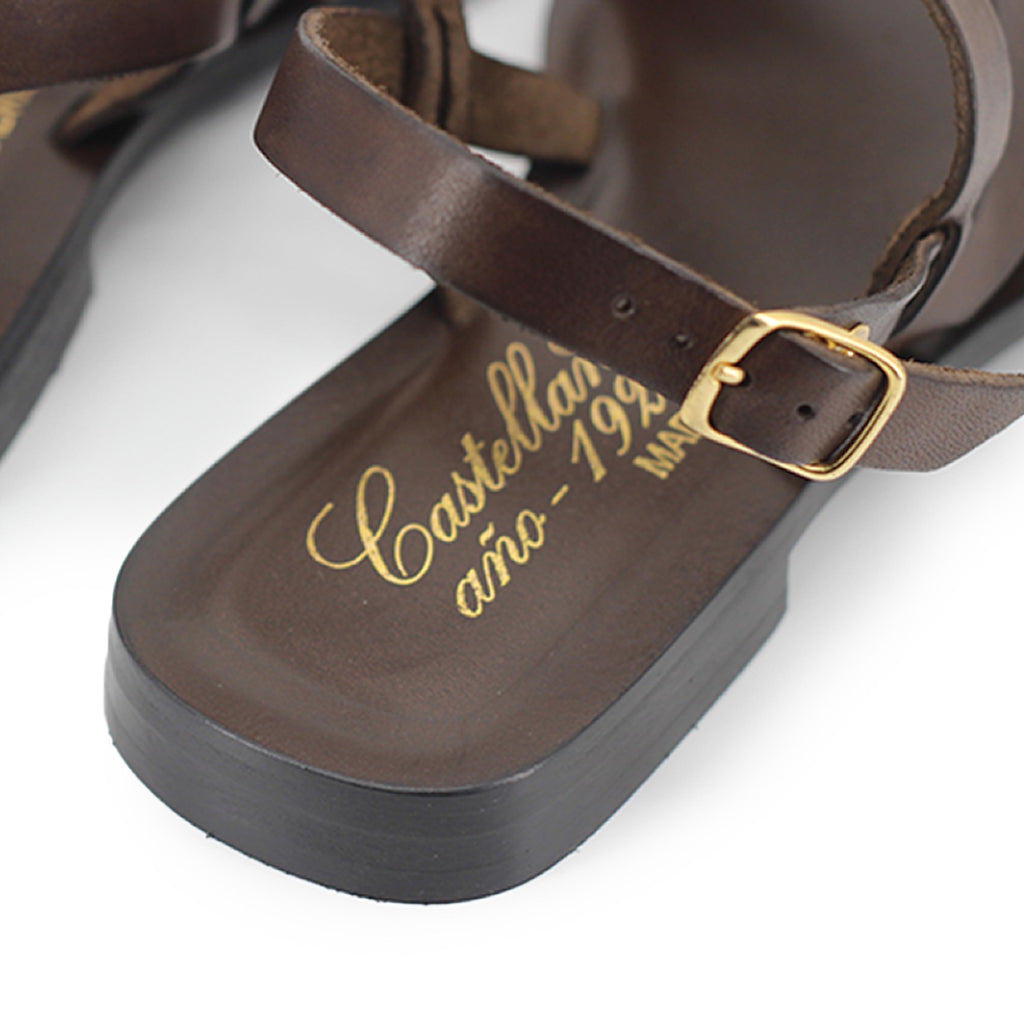 Sandalia plana marrón con hebilla PENELOPE Castellano - PENELOPE-12-6.jpg