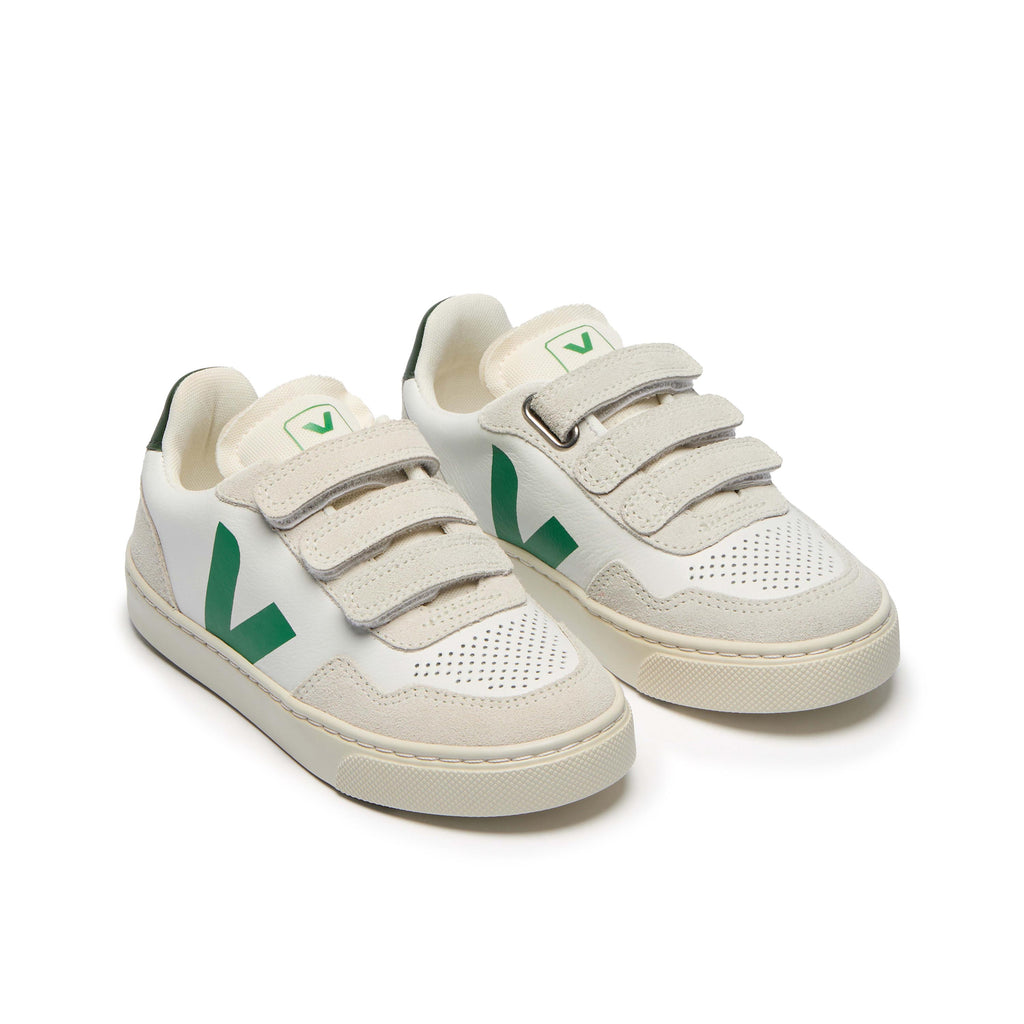Deportiva blanco/verde con velcro V90VEL de Veja - V90VEL-262-3.jpg