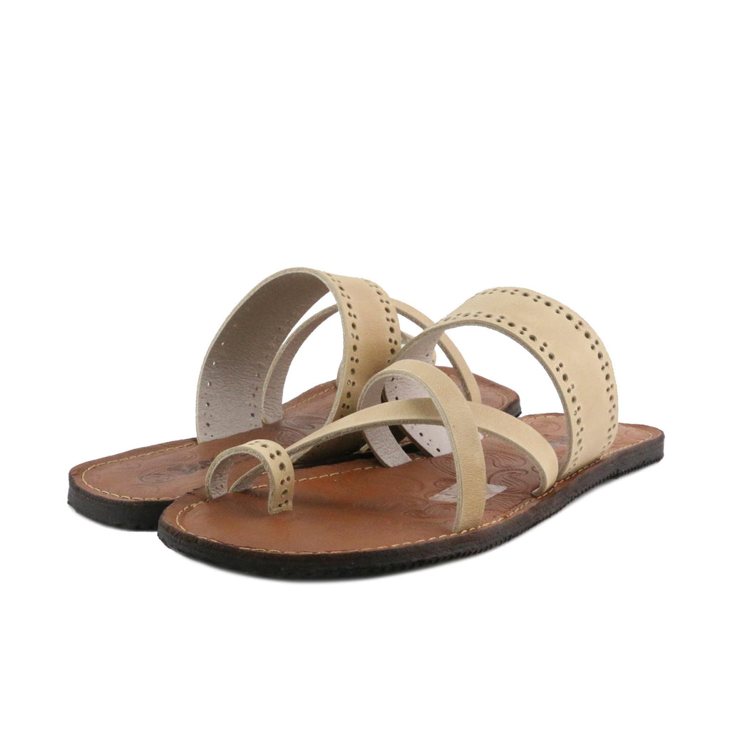 Sandalia plana beige oscuro MORANO de Jeromín - MORANO-0-2.jpg