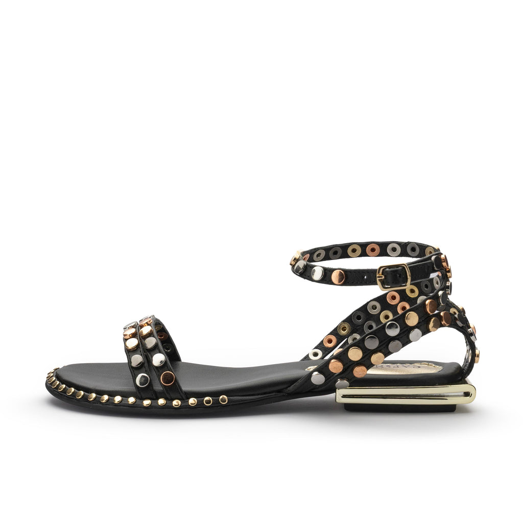 Sandalia plana negro con hebilla GF2101-351 Café Noir - GF2101-20-1.jpg