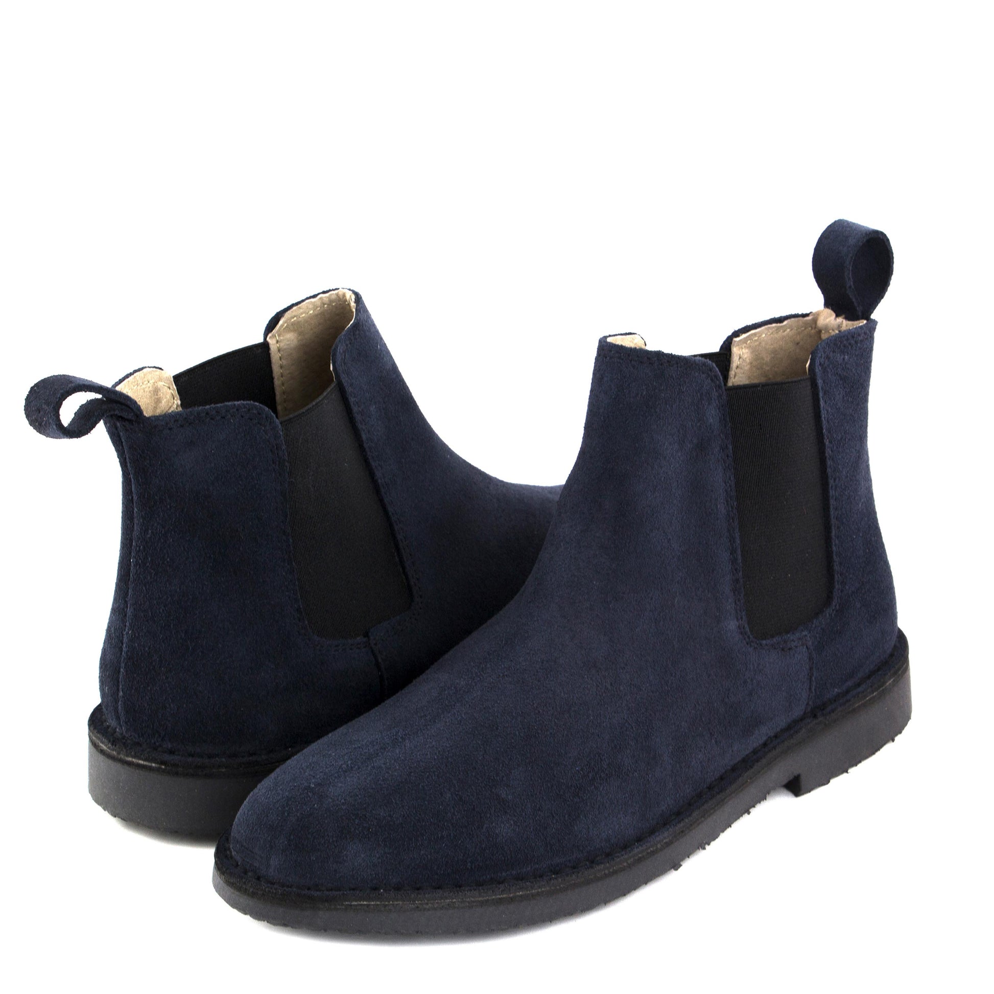 Botín serraje azul con elástico 6038 de Jeromín - 6038-27-MARINO-2.jpg