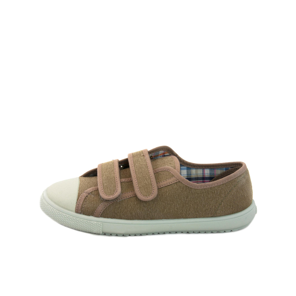 Zapatilla casual kaki con velcro 6300 de Vulladi - 6300-33-1.jpg