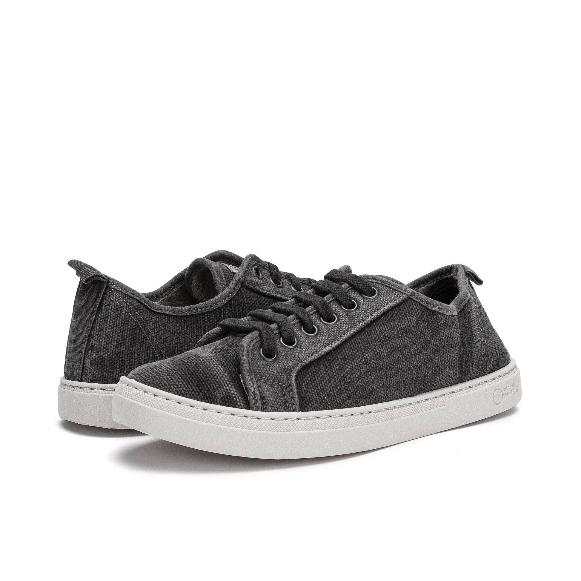 Zapatilla negro lavado con cordón 6351ELONA Natural World - 6351ELONA-144-2.jpg