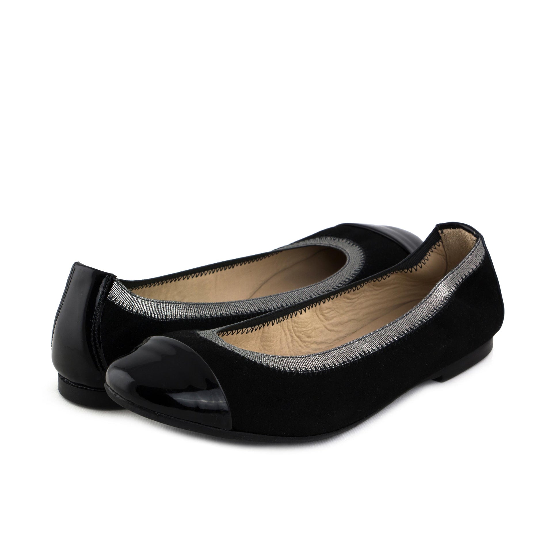 Bailarina serraje negro lisa 6436 de Eli - 6436-31-2.jpg