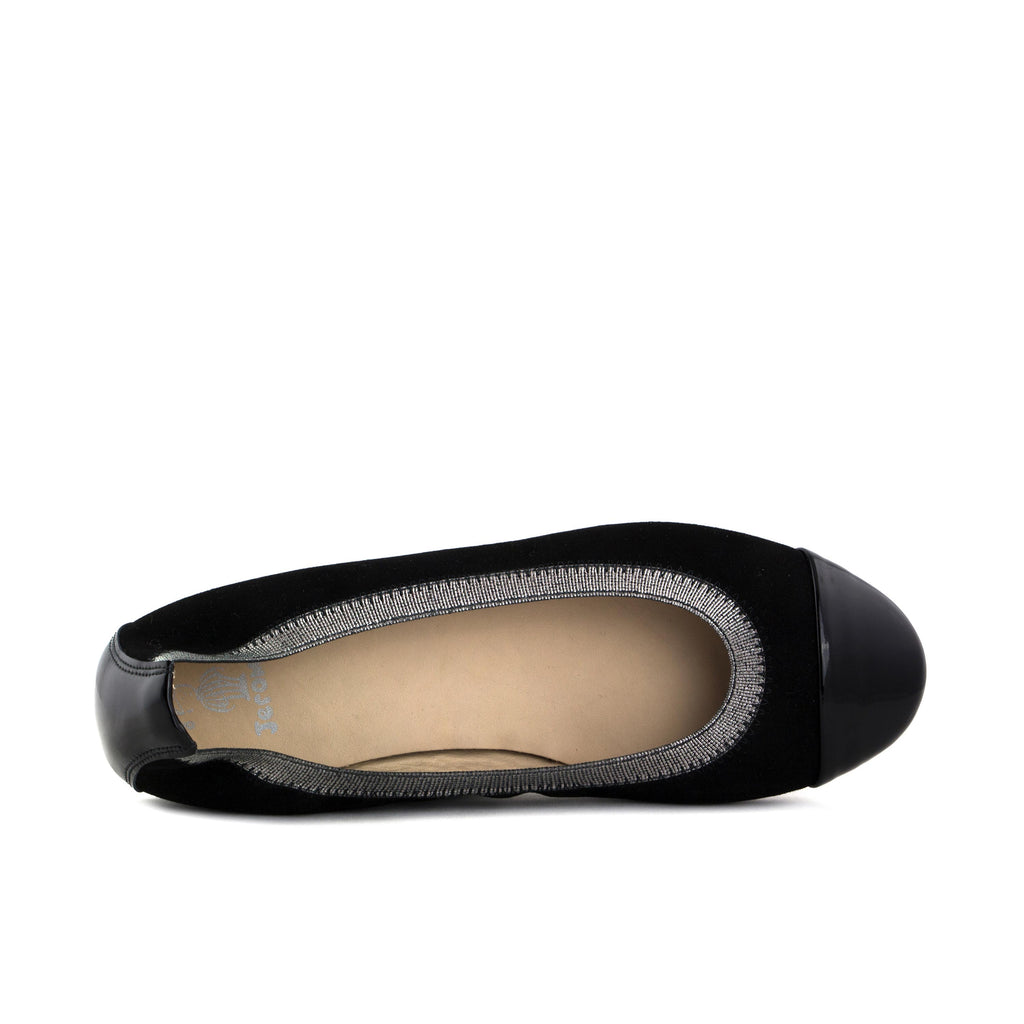 Bailarina serraje negro lisa 6436 de Eli - 6436-31-6.jpg