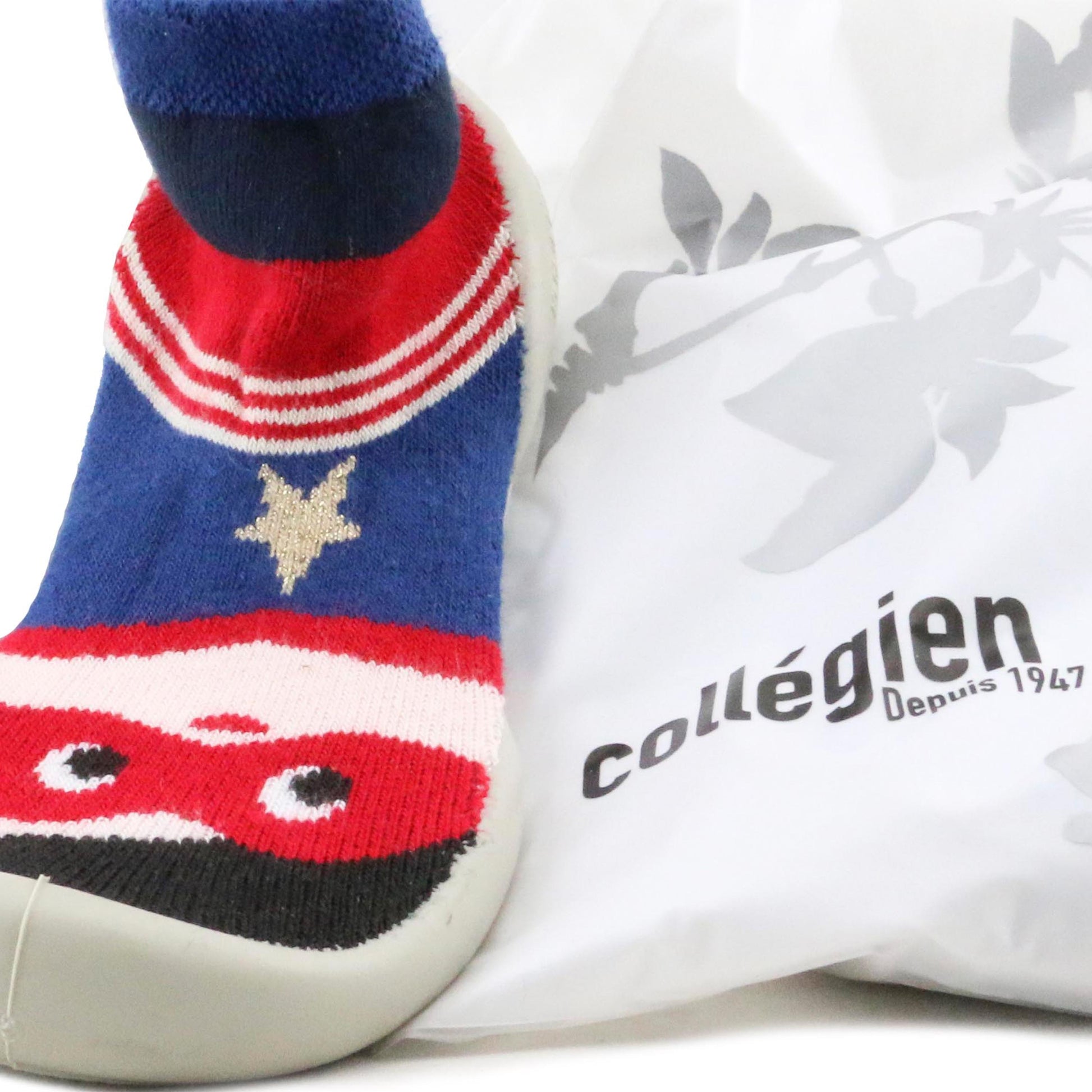 Zapatilla para casa cerrada azul 6562C de Collégien - 6562C-7-6.jpg