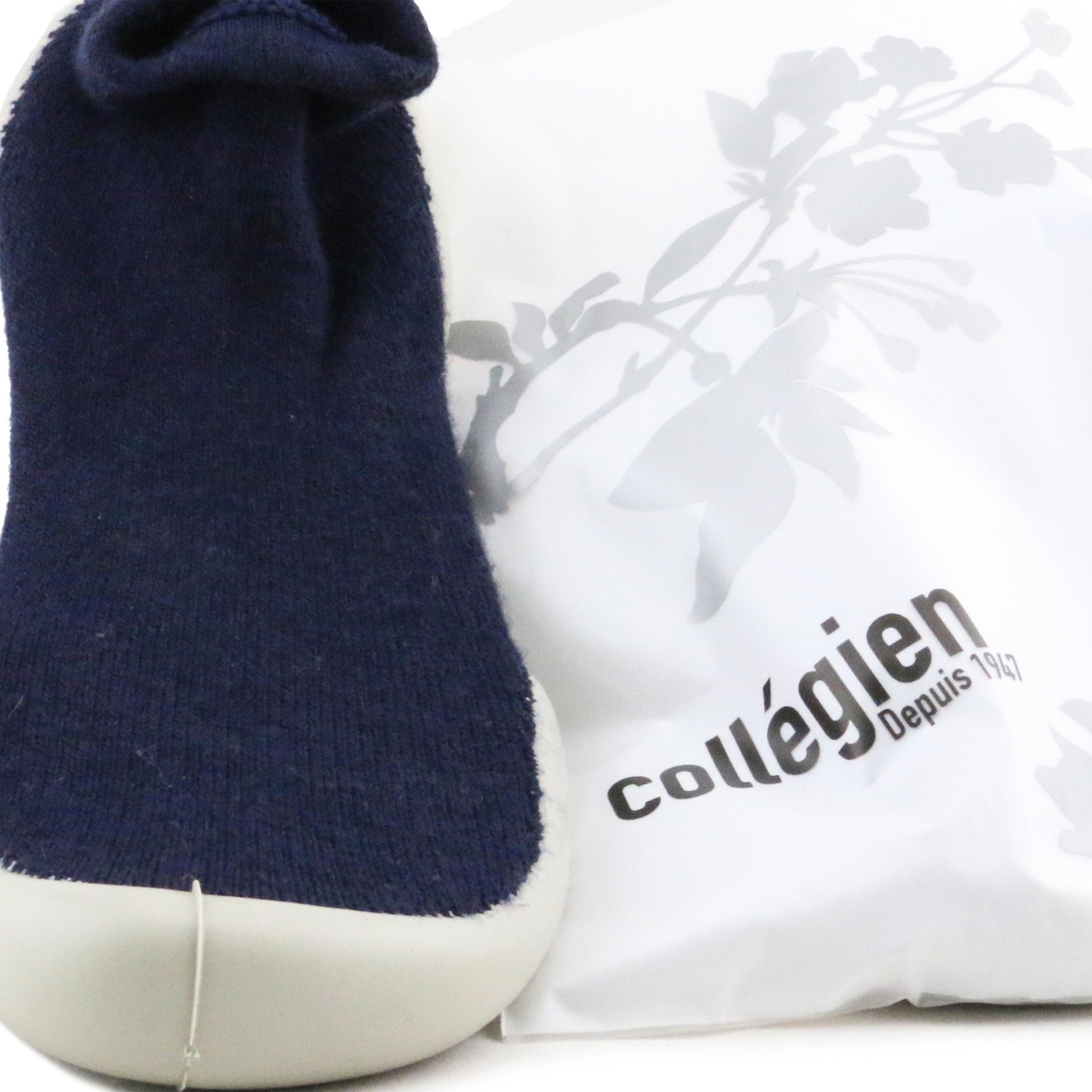 Zapatilla para casa cerrada azul 6564B de Collégien - 6564B-7-6.jpg