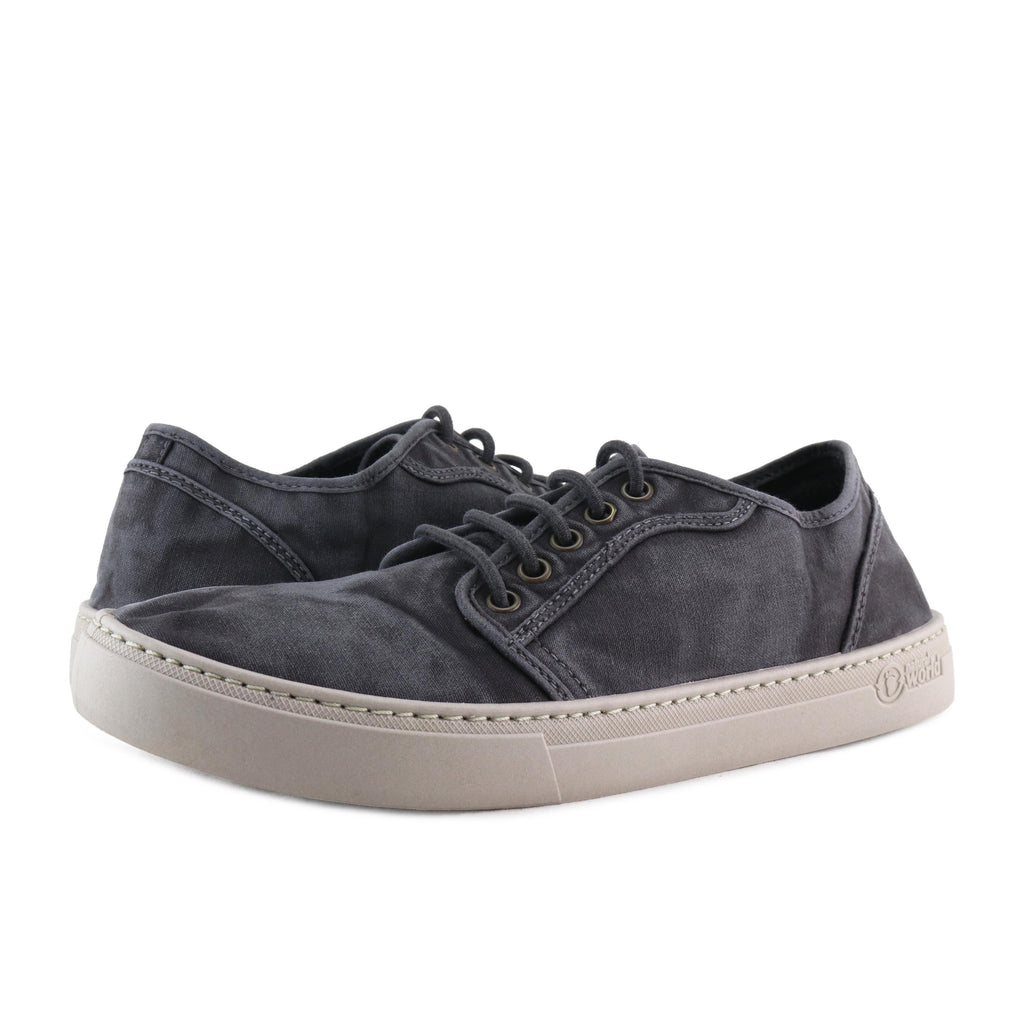 Zapatilla negro lavado con cordón 6602 Natural World - 6602-144-2.jpg