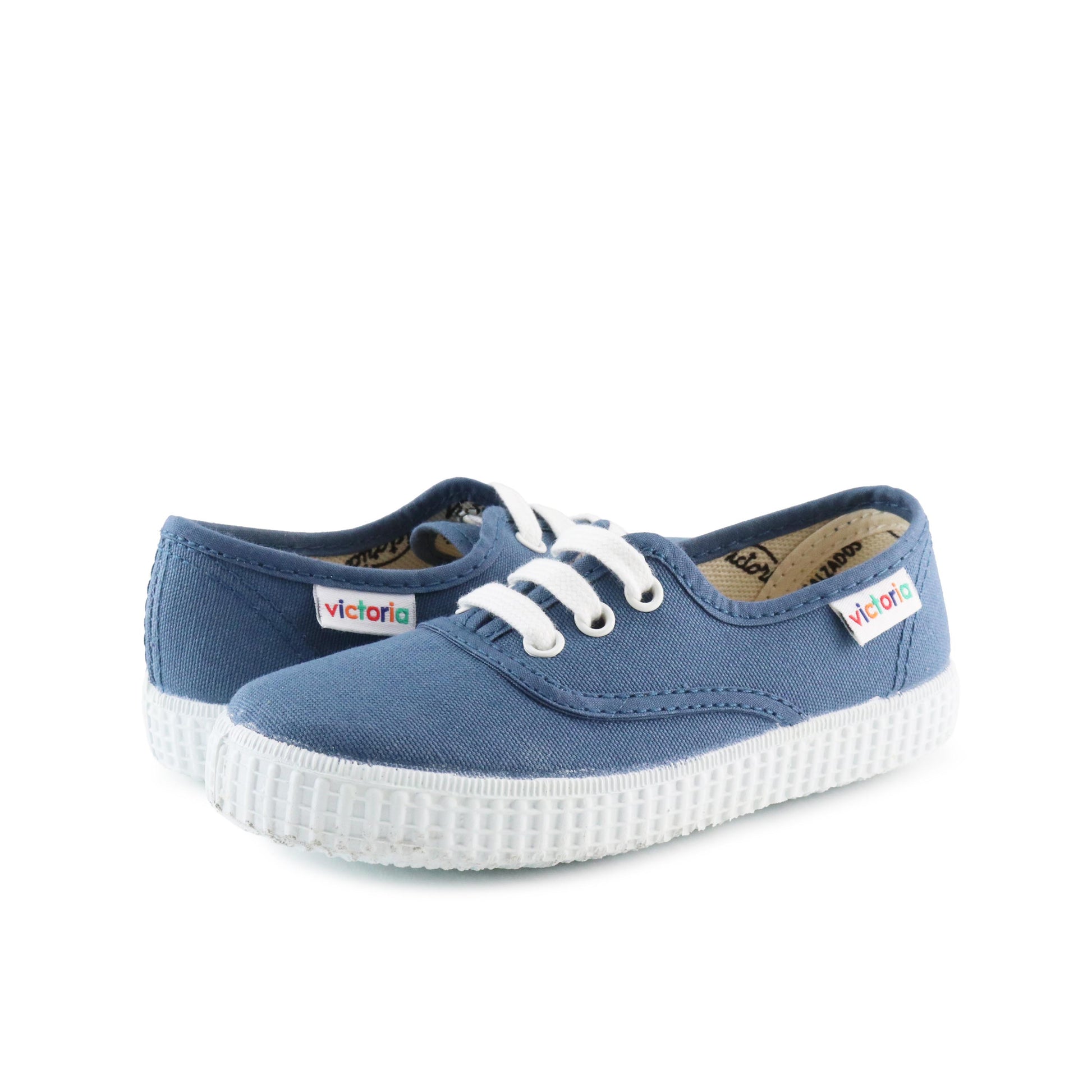 Zapatilla azul jeans con cordón 6613 de Victoria - 6613-119-2.jpg