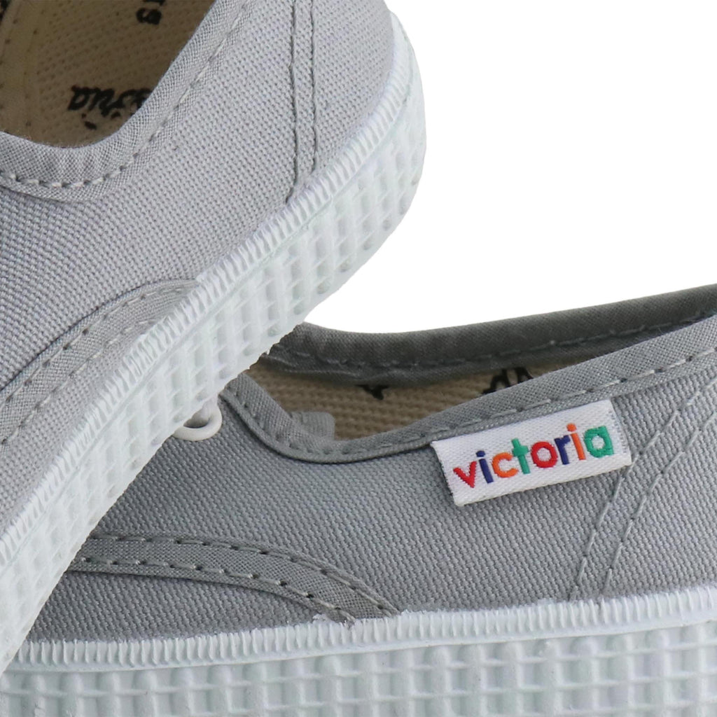 Zapatilla gris claro con cordón 6613 de Victoria - 6613-17-6.jpg