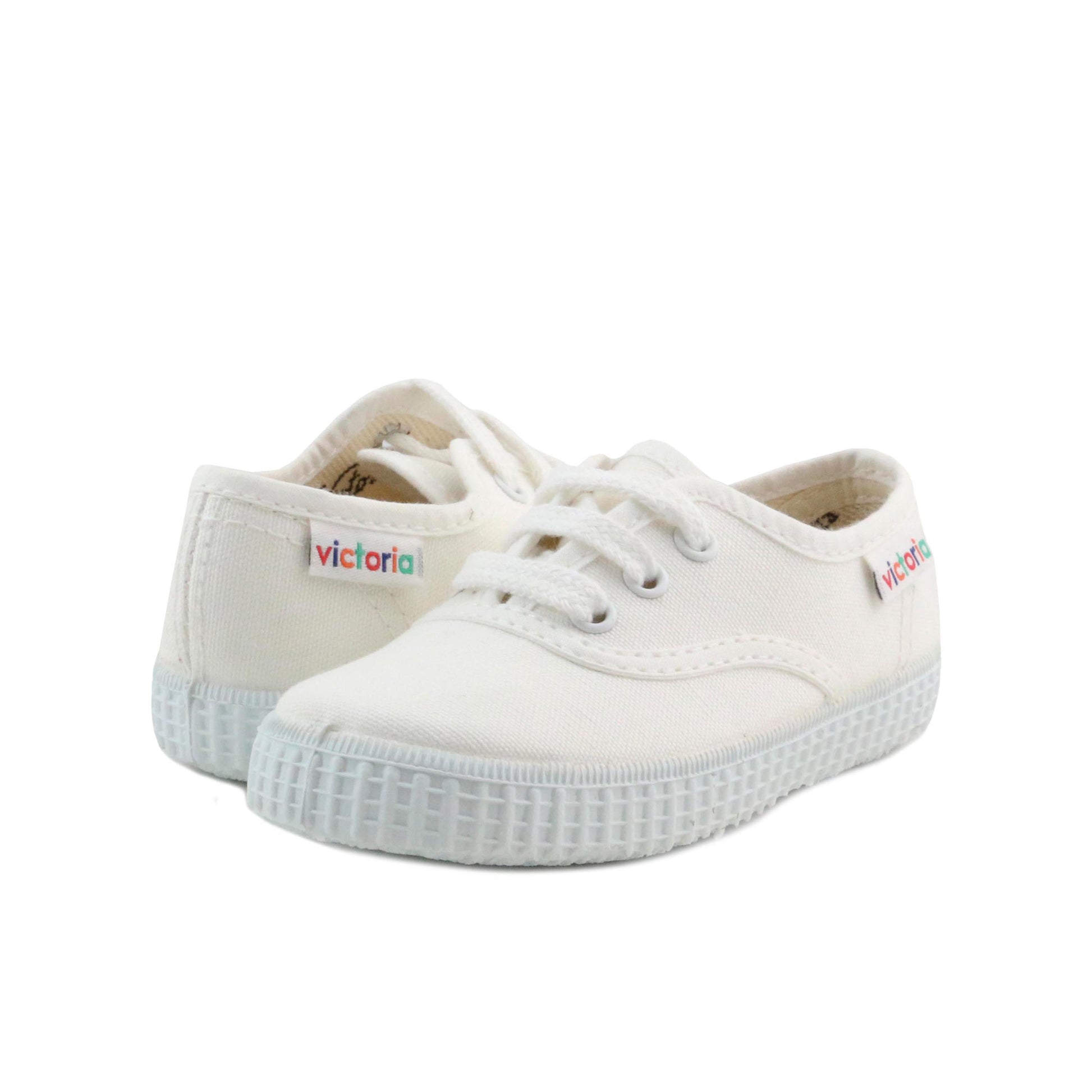 Zapatilla blanco con cordón 6613 de Victoria - 6613-2.jpg