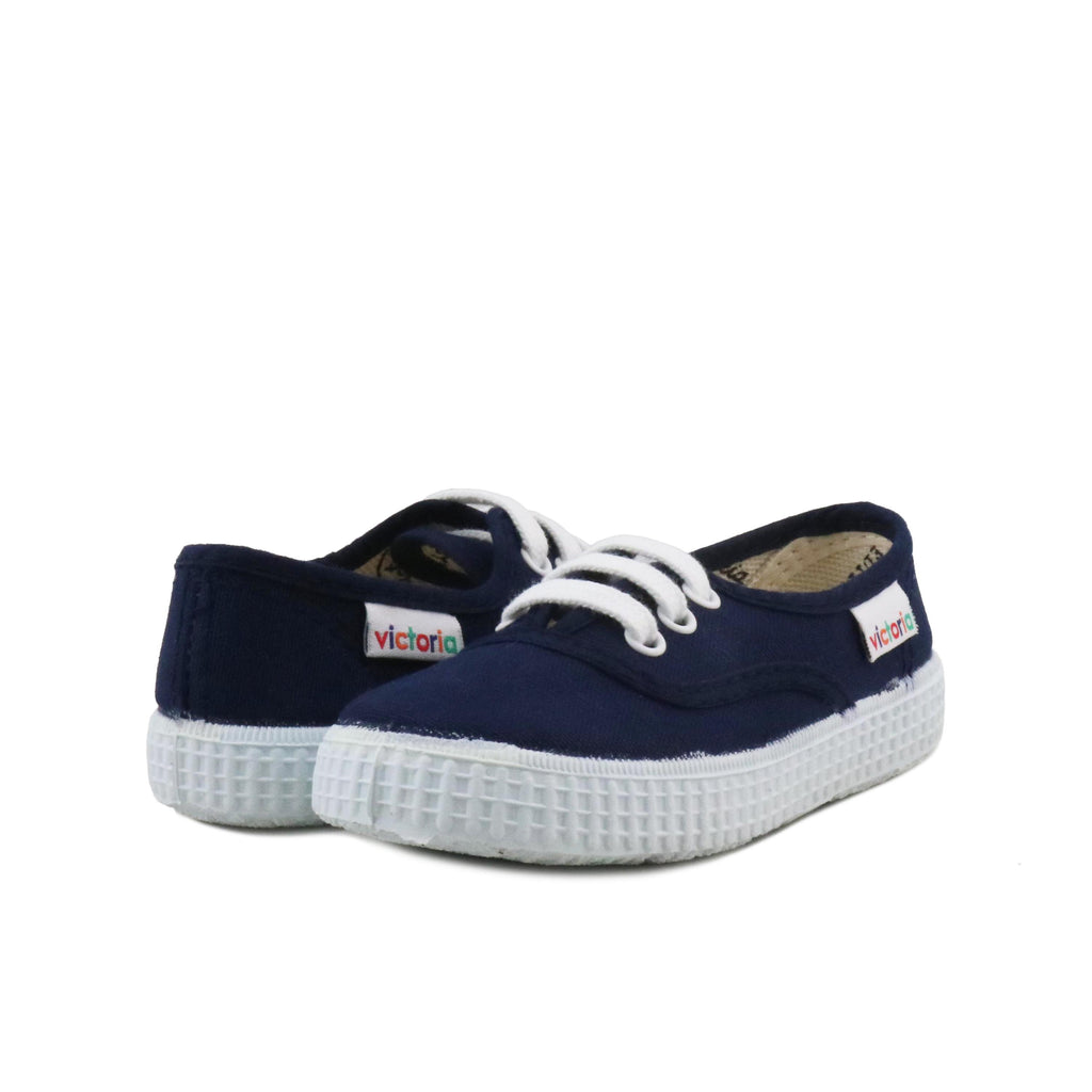 Zapatilla azul con cordón 6613 de Victoria - 6613-7-2.jpg