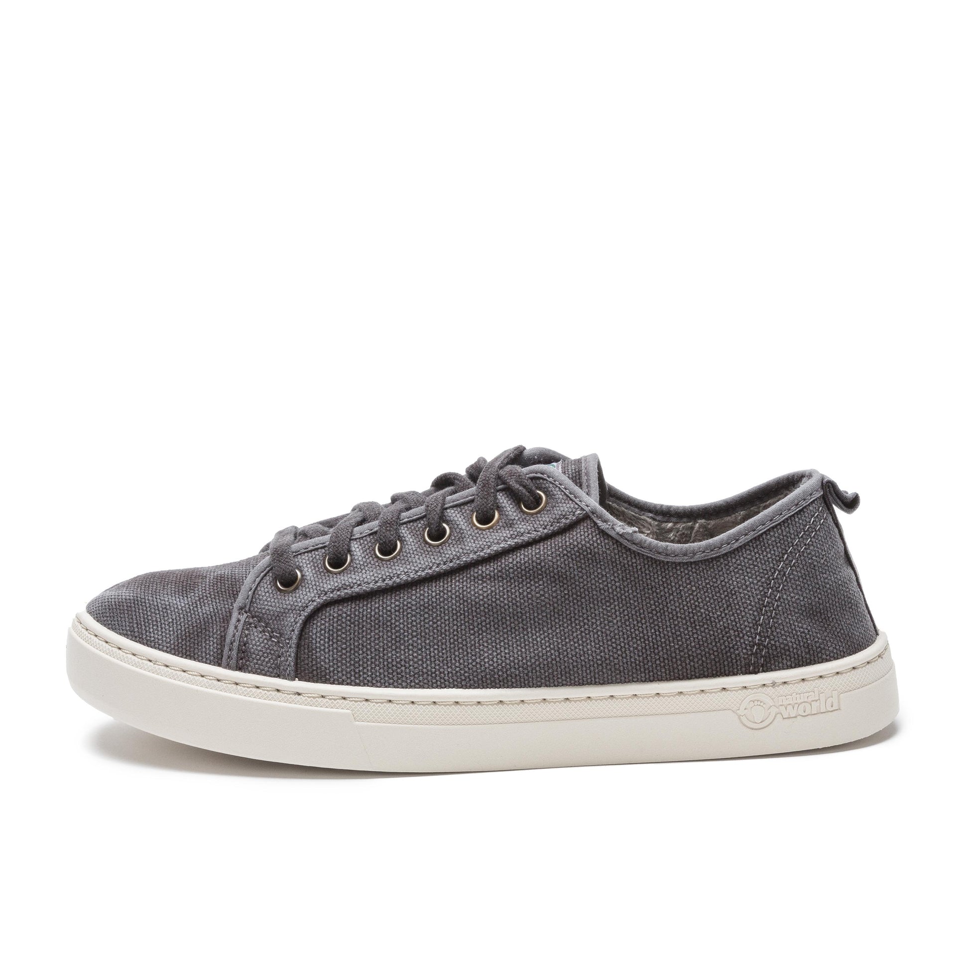 Zapatilla negro lavado con cordón 6651 Natural World - 6651-144-1.jpg