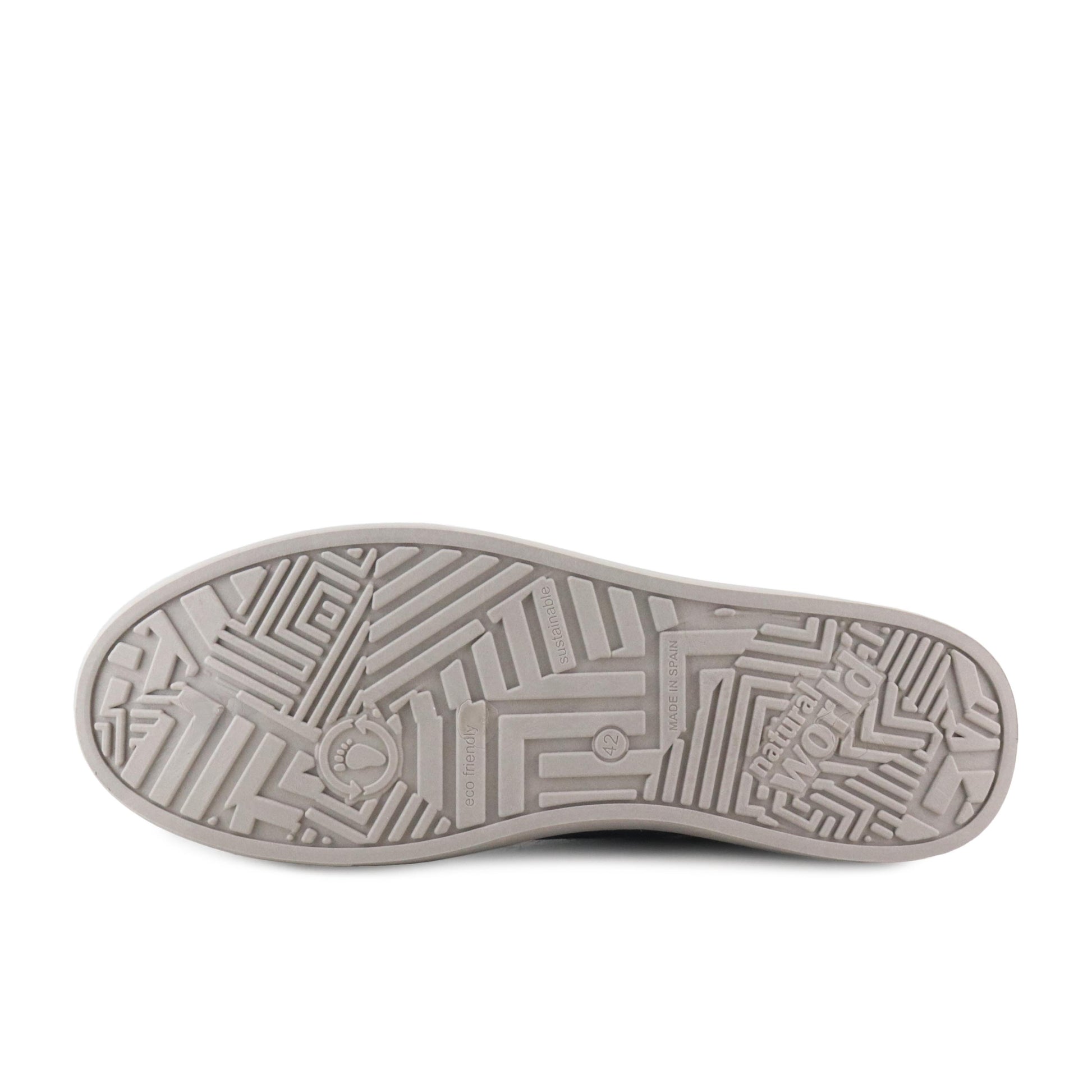 Zapatilla negro lavado con cordón 6704 Natural World - 6704-144-4.jpg