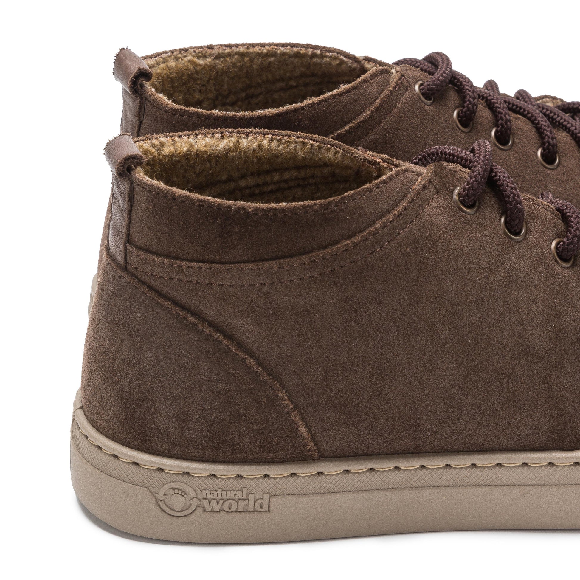 Bota ante marrón forrada con cordón 6721 Natural World - 6721-26-5.jpg