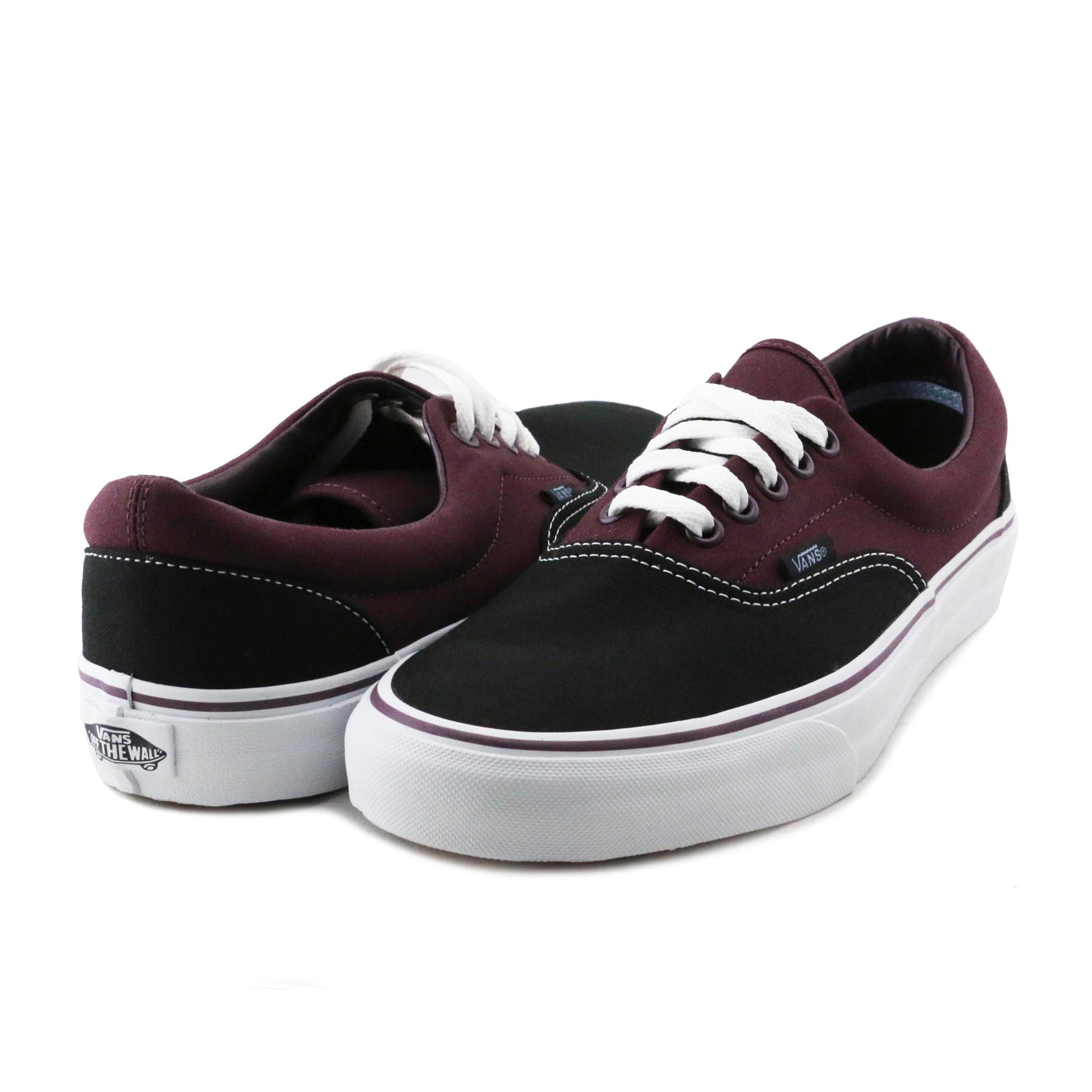 Zapatilla casual burdeos con cordón ERA de Vans - ERA-13 PISO BLANCO-2.jpg