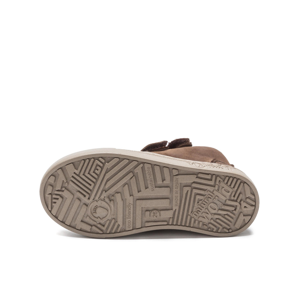 Bota marrón forrada con velcro 6913 de Natural World - 6913-12-4.jpg