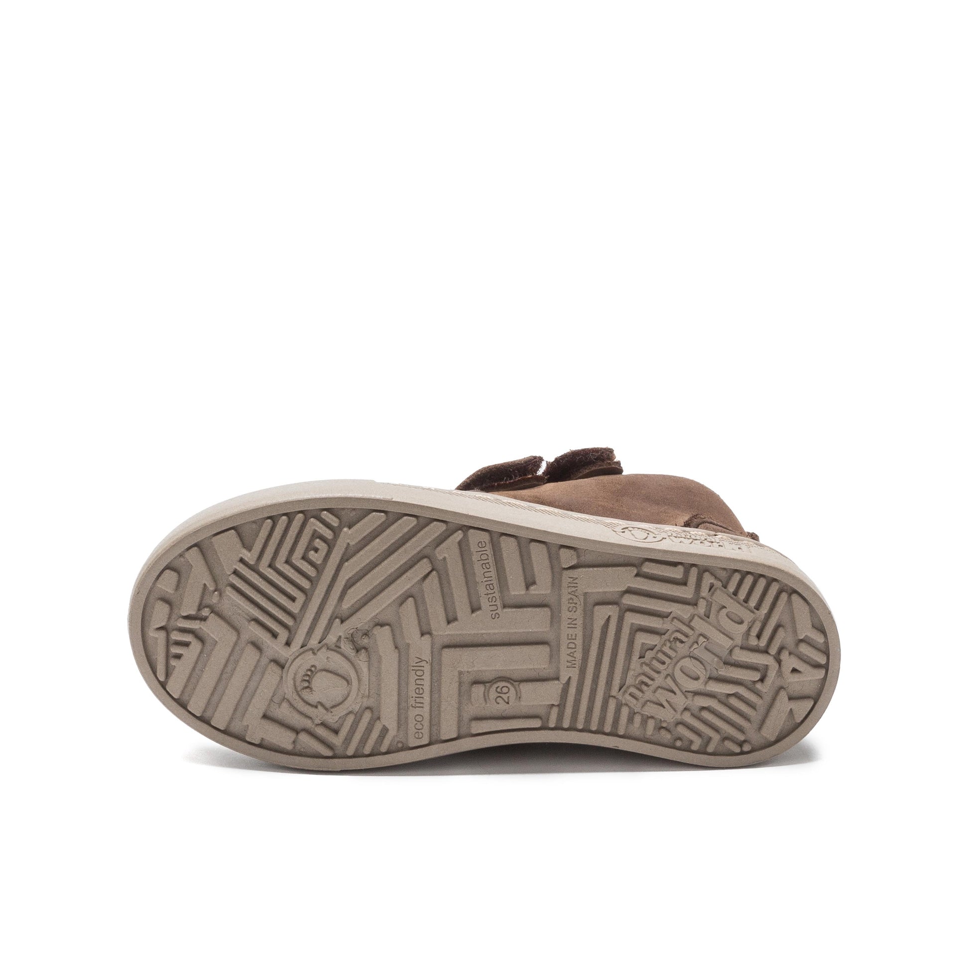 Bota marrón forrada con velcro 6913 de Natural World - 6913-12-4.jpg