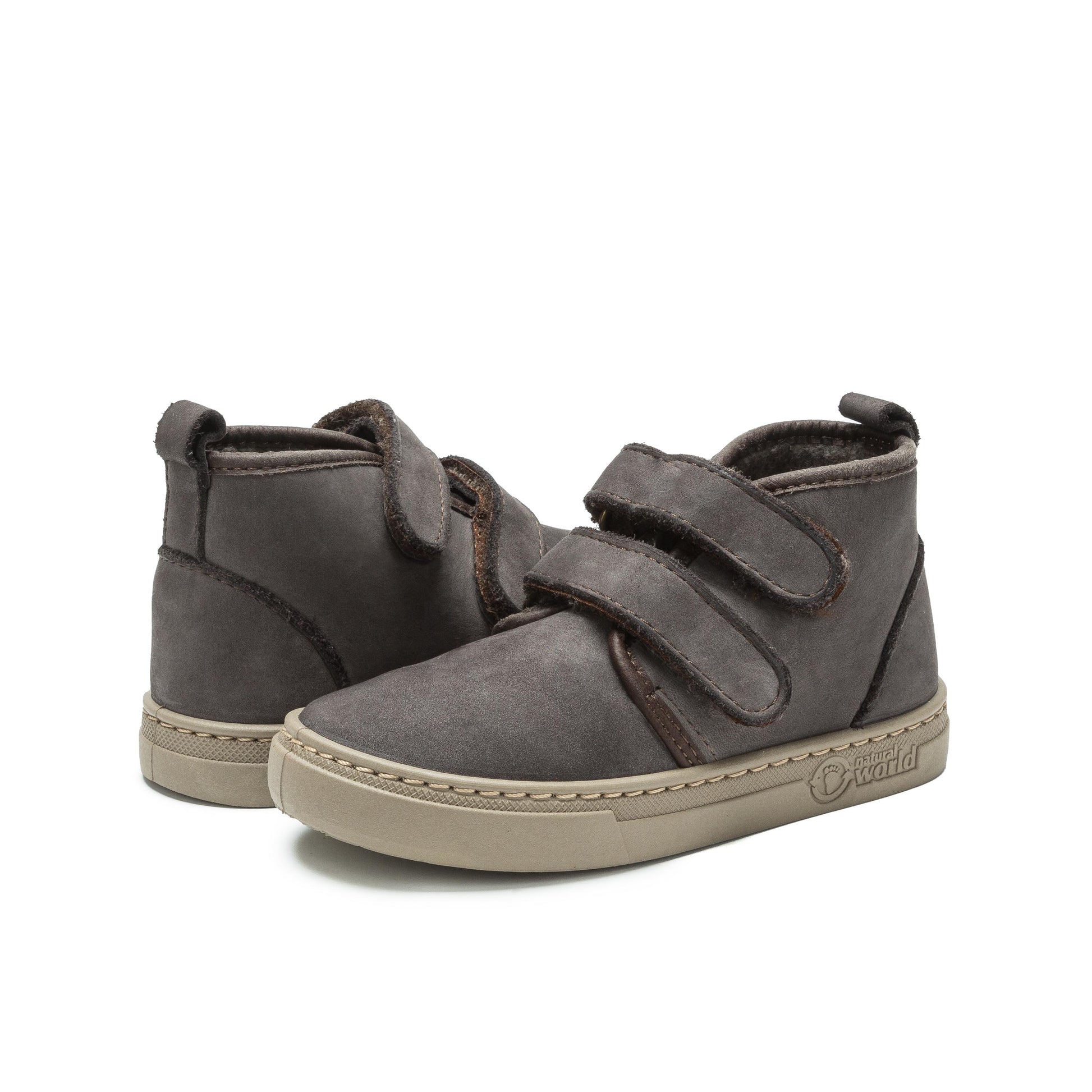 Bota antracita forrada con velcro 6913 de Natural World - 6913-160-2.jpg