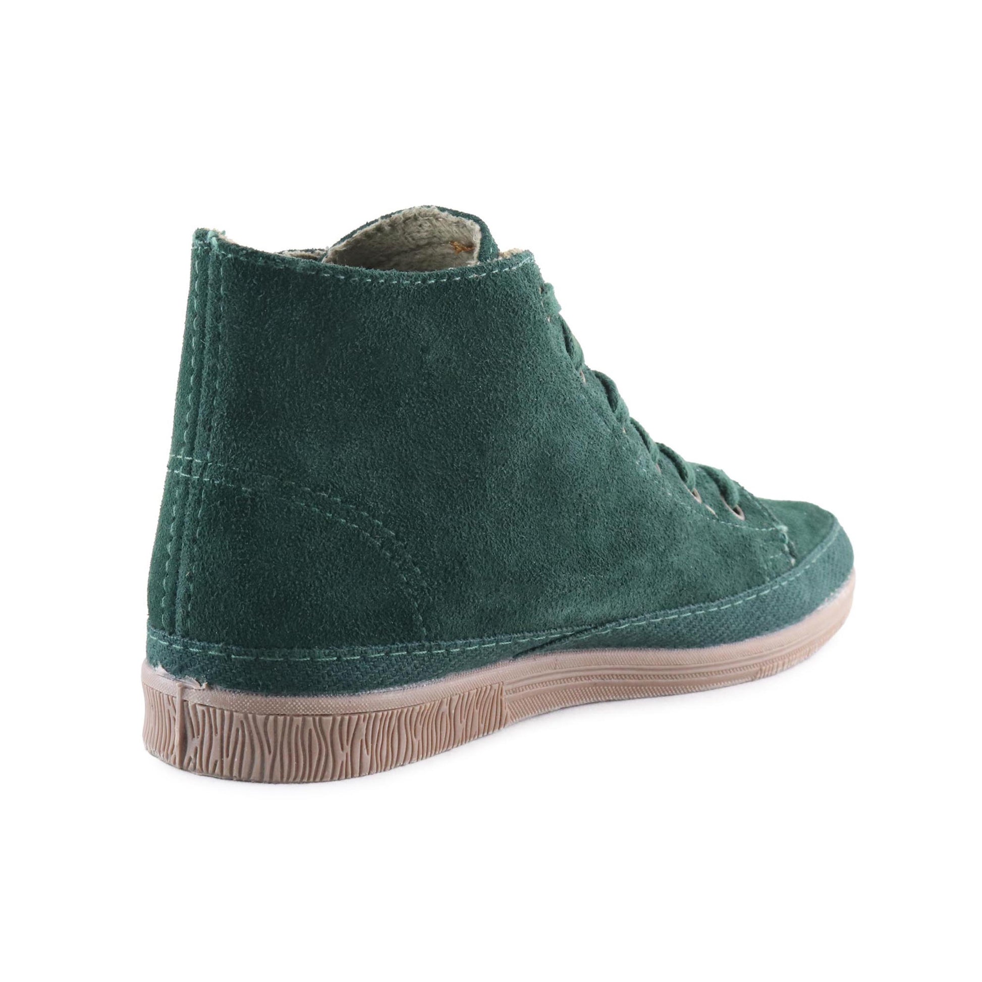 Bota serraje verde con cordón 608 de Natural World - 608-159-3.jpg