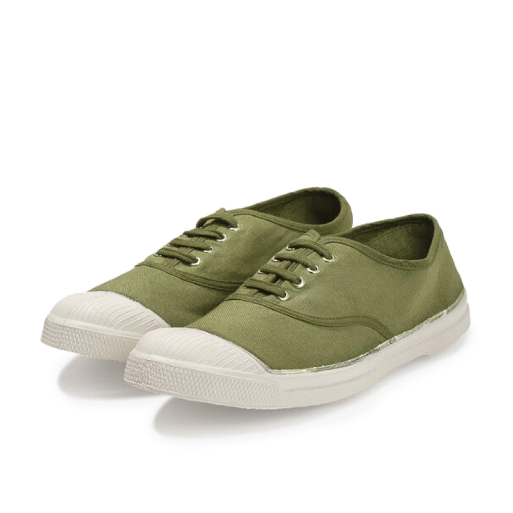 Zapatilla oliva claro con cordón 15004 Bensimon - 15004-594-2.jpg