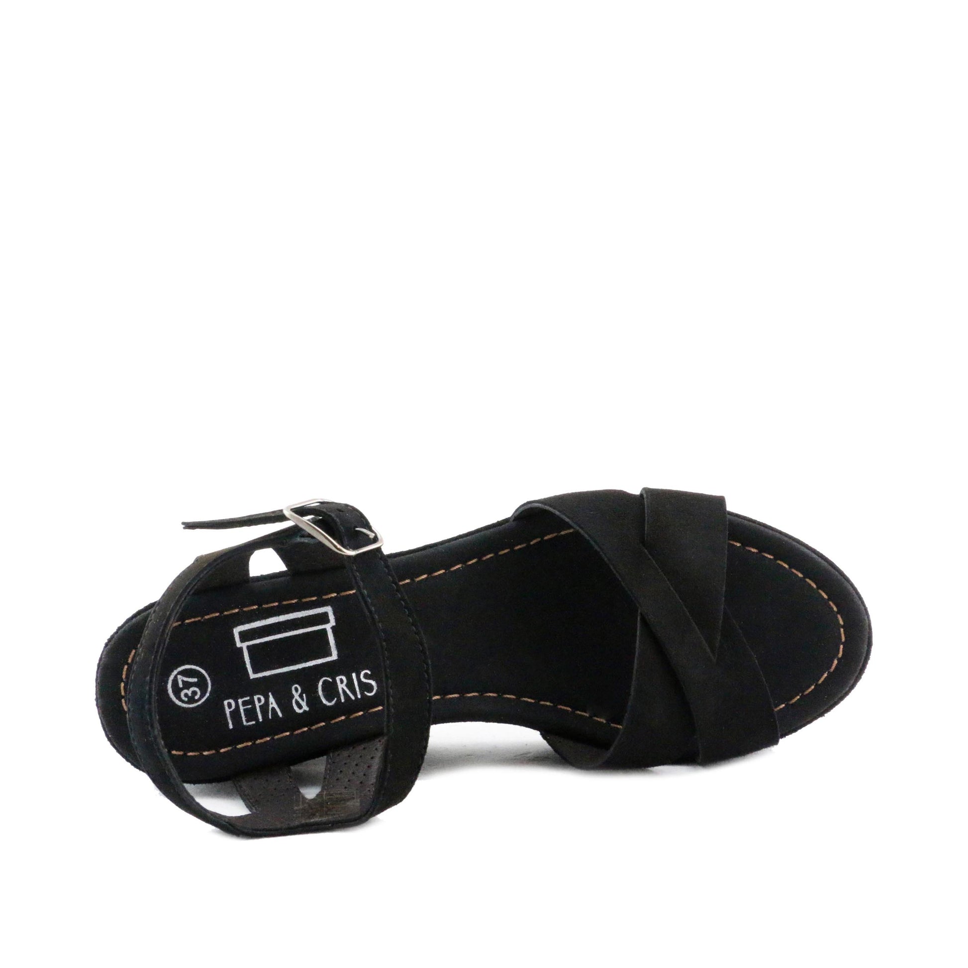 Sandalia de plataforma ante negro con hebilla PLAFOR Jeromín - PLAFOR-31-5.jpg