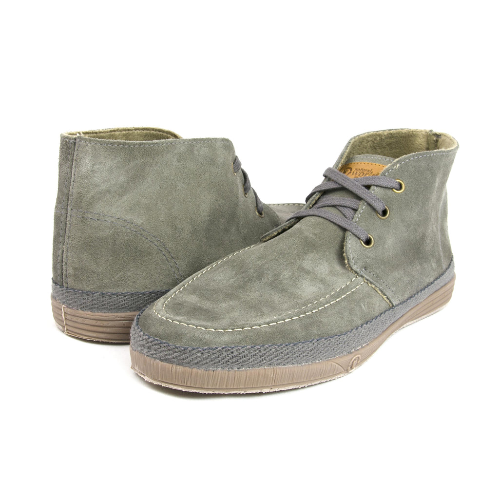 Bota serraje gris con cordón 703 de Natural World - 703-121-2.jpg