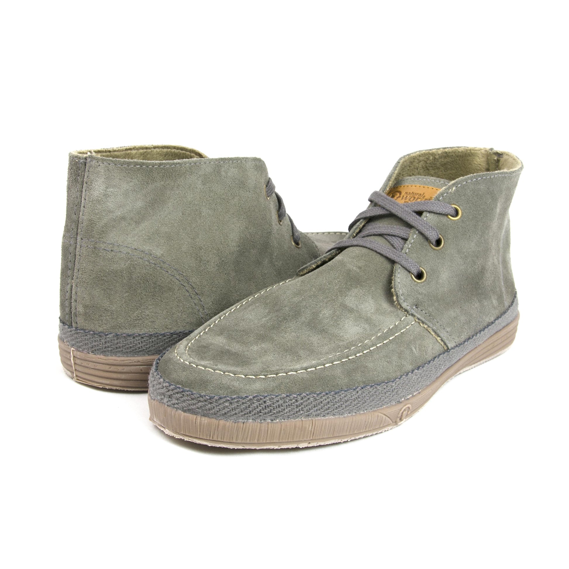 Bota serraje gris con cordón 703 de Natural World - 703-121-2.jpg