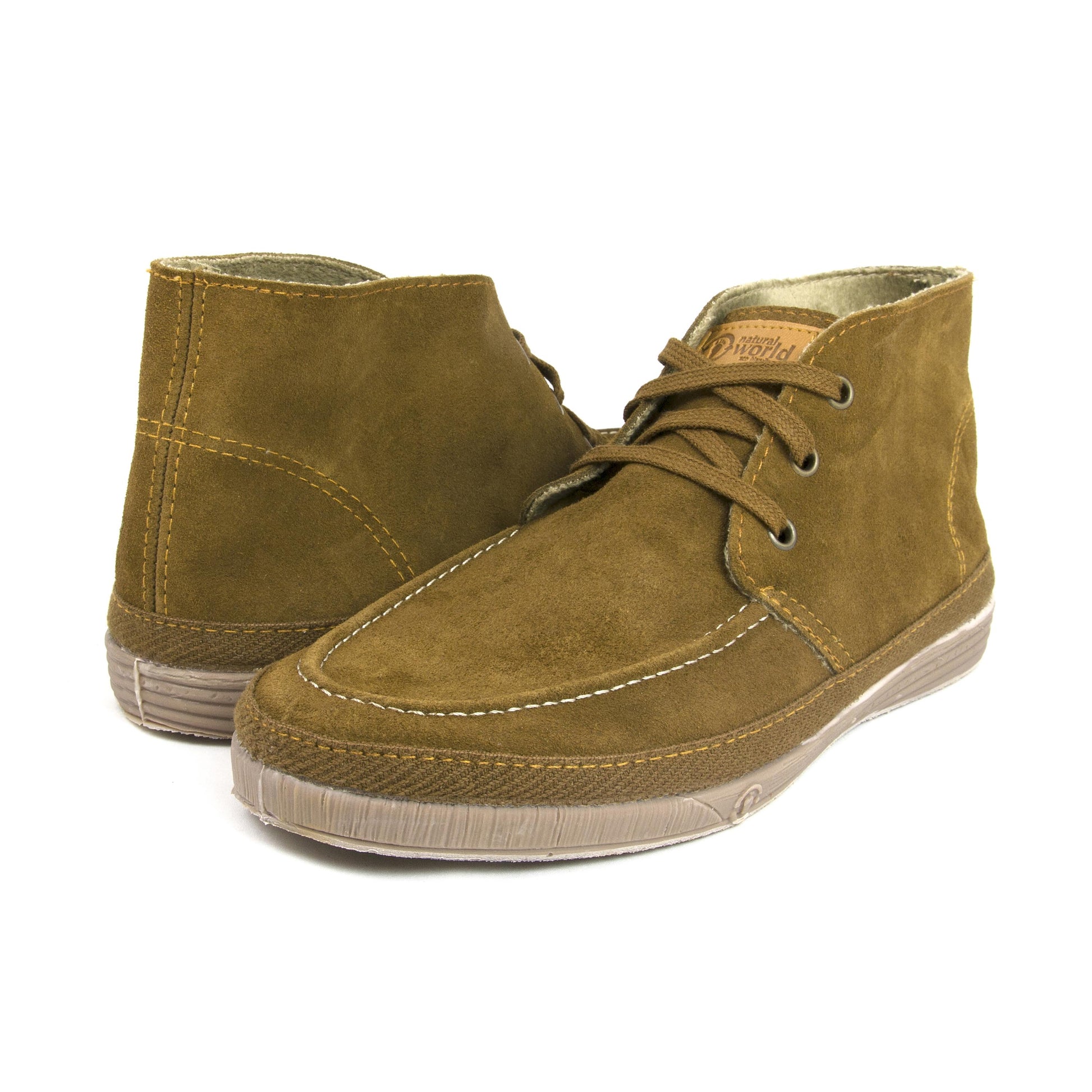 Bota serraje cuero con cordón 703 de Natural World - 703-28-2.jpg