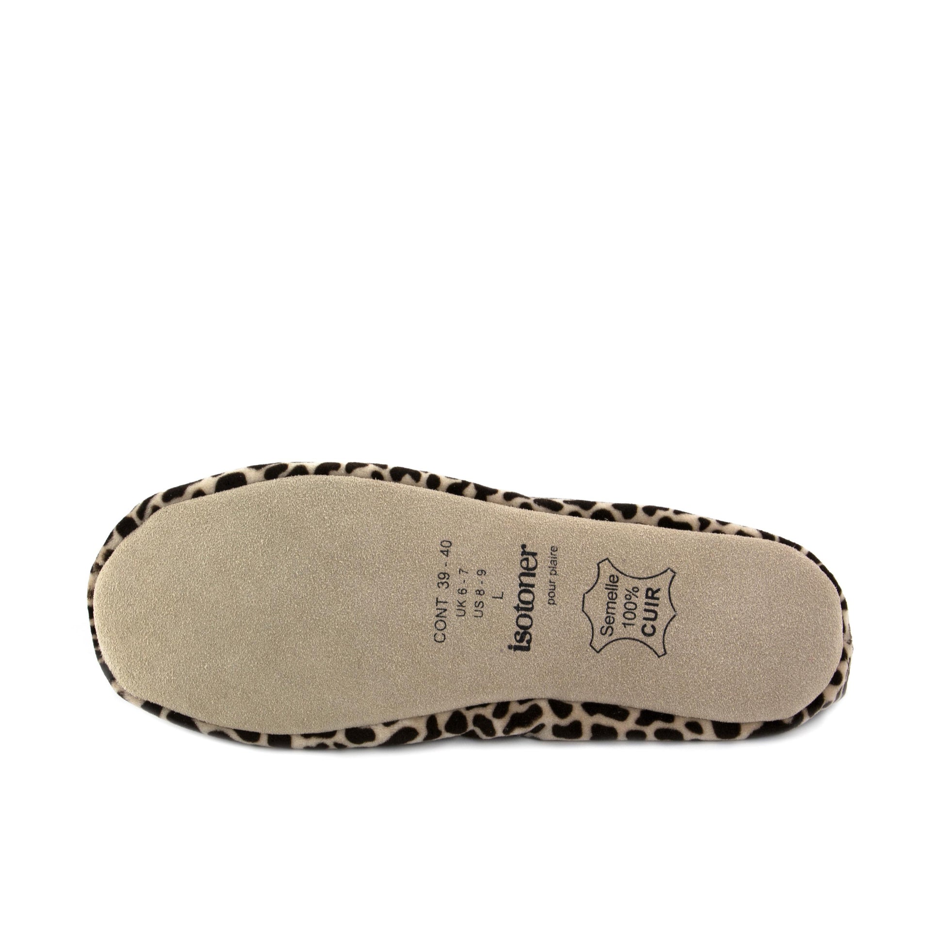 Zapatilla para casa cerrada beige 95991 de Isotoner - 95991-9-5.jpg