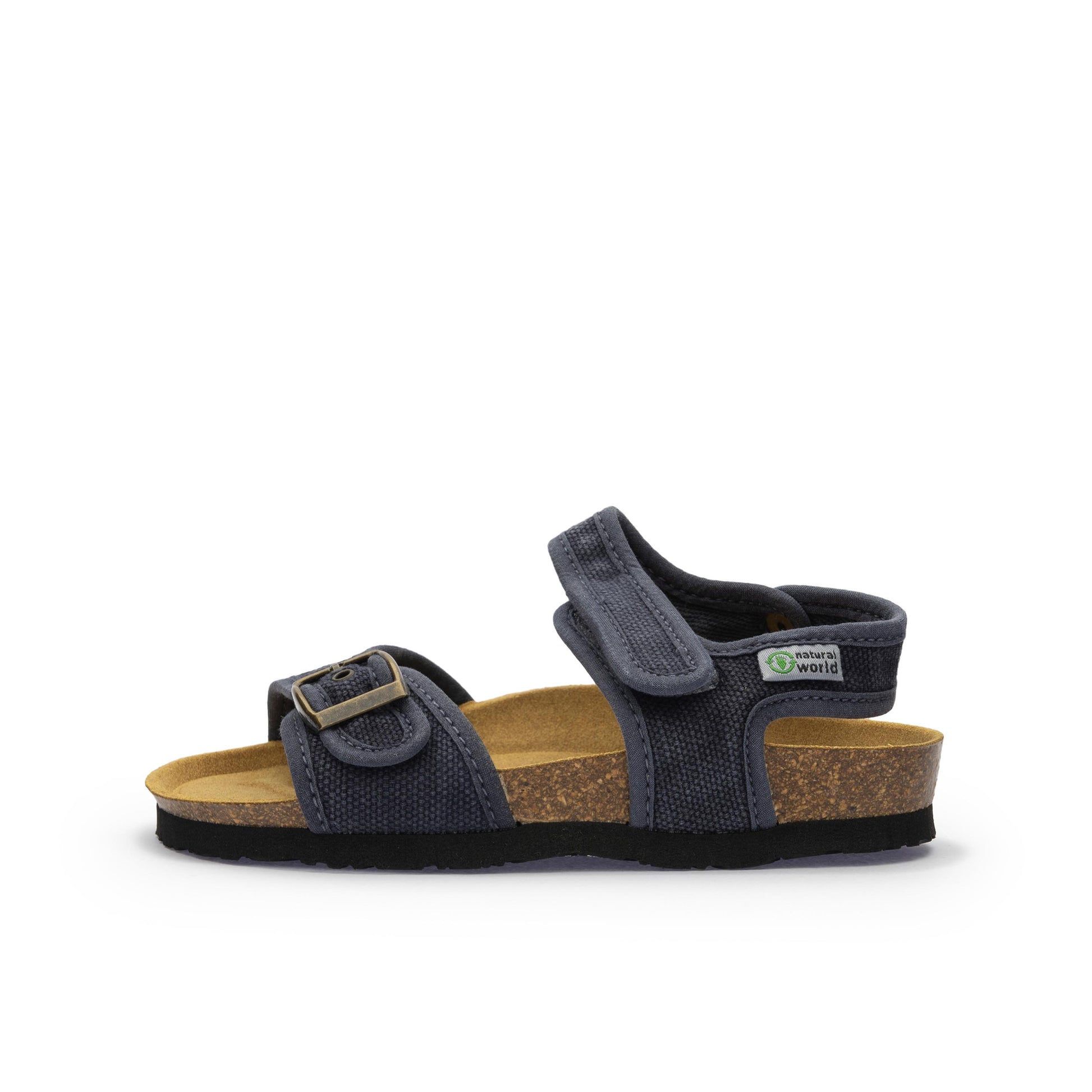 Sandalia plana azul lavado con velcro 7081 Natural World - 7081-130-1.jpg