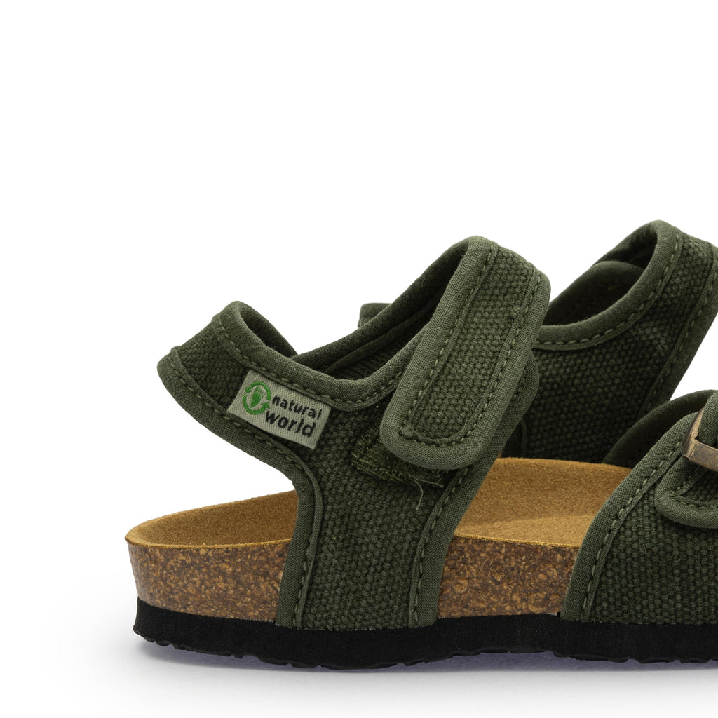 Sandalia plana kaki lavado con velcro 7081 Natural World - 7081-187-5.jpg