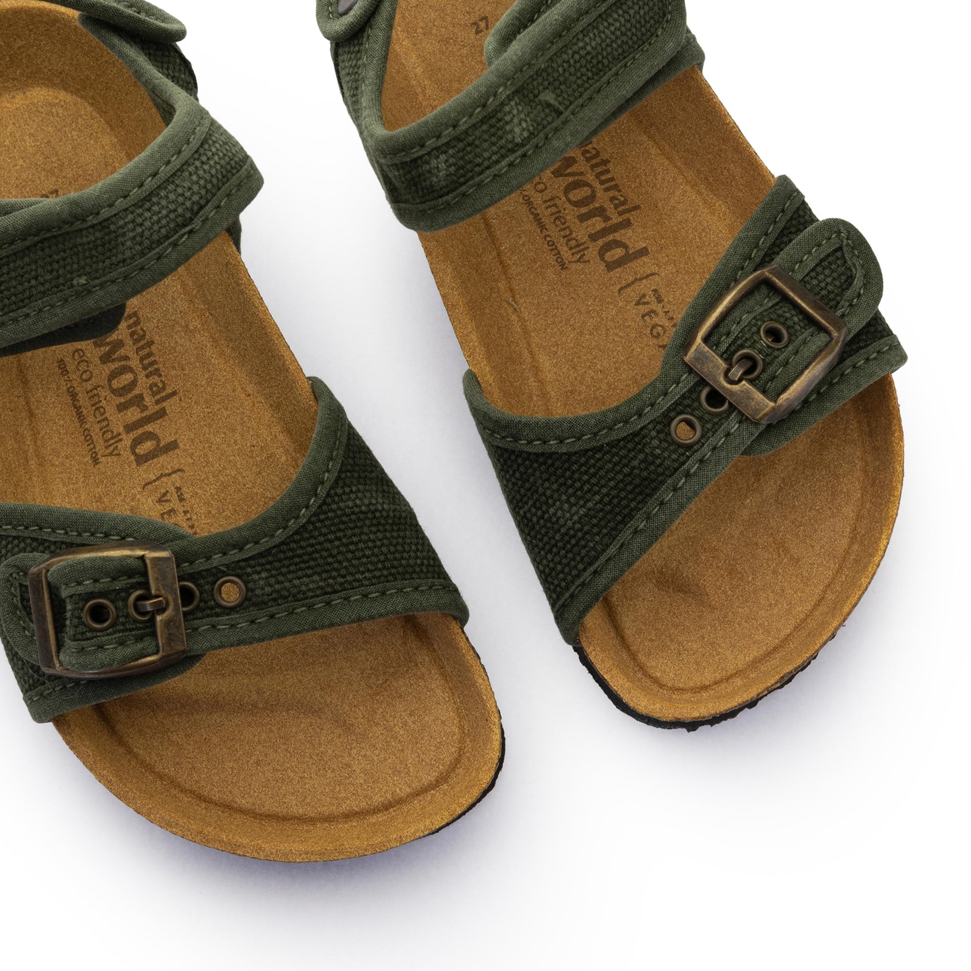 Sandalia plana kaki lavado con velcro 7081 Natural World - 7081-187-6.jpg