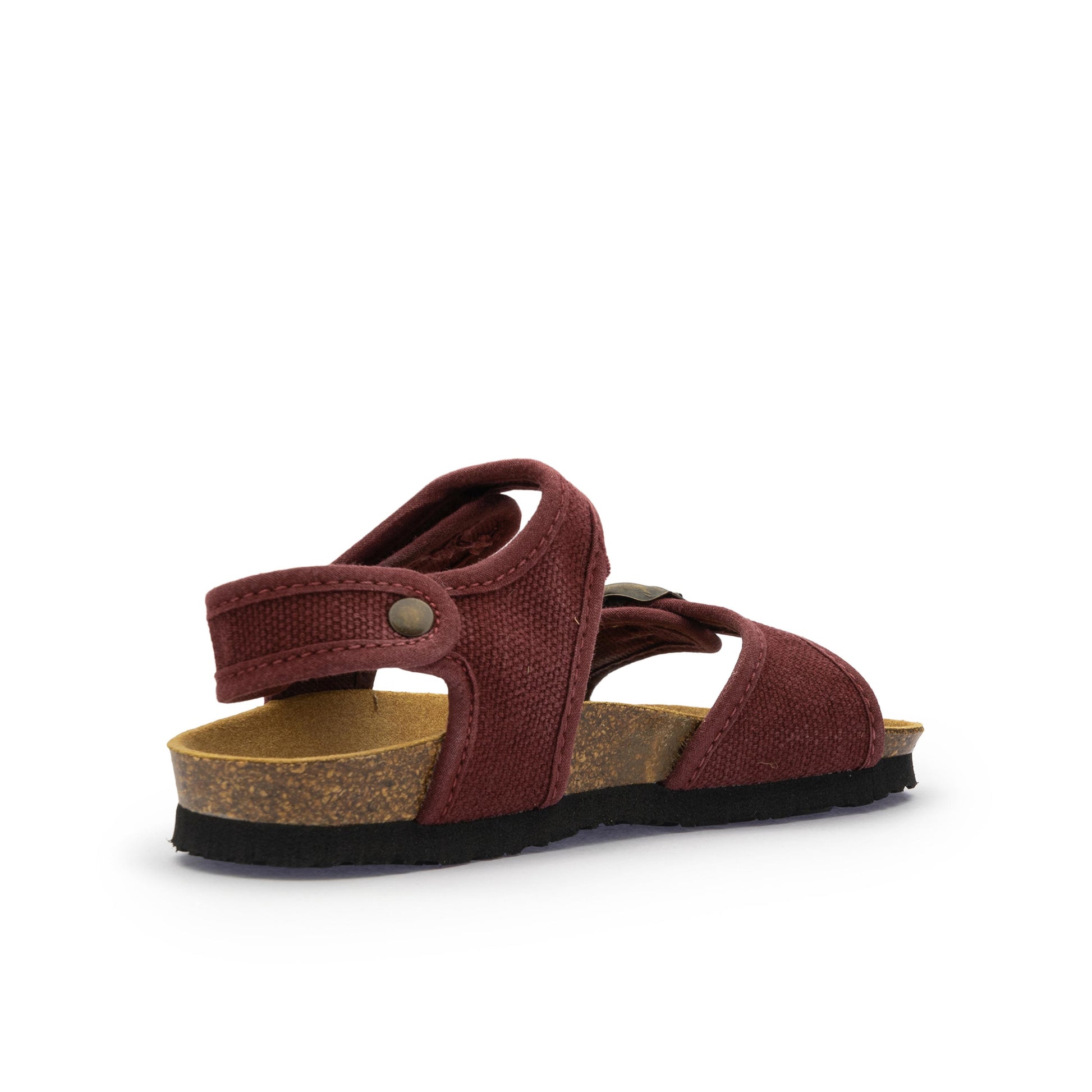 Sandalia plana burdeos lavado con velcro 7081 Natural World - 7081-212-3.jpg