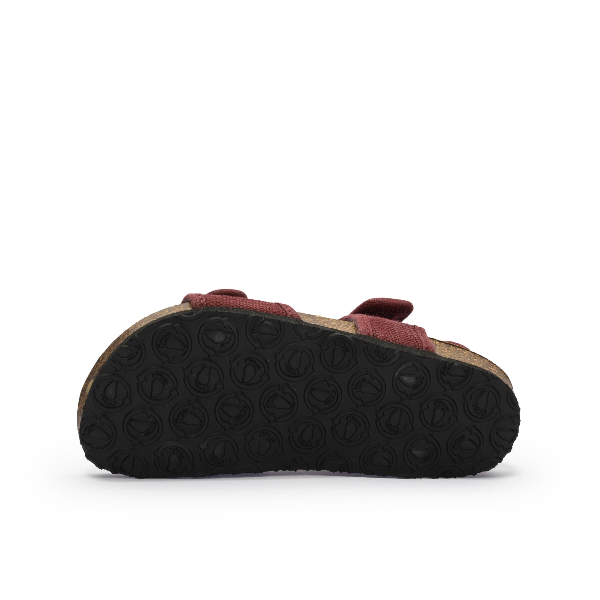 Sandalia plana burdeos lavado con velcro 7081 Natural World - 7081-212-4.jpg