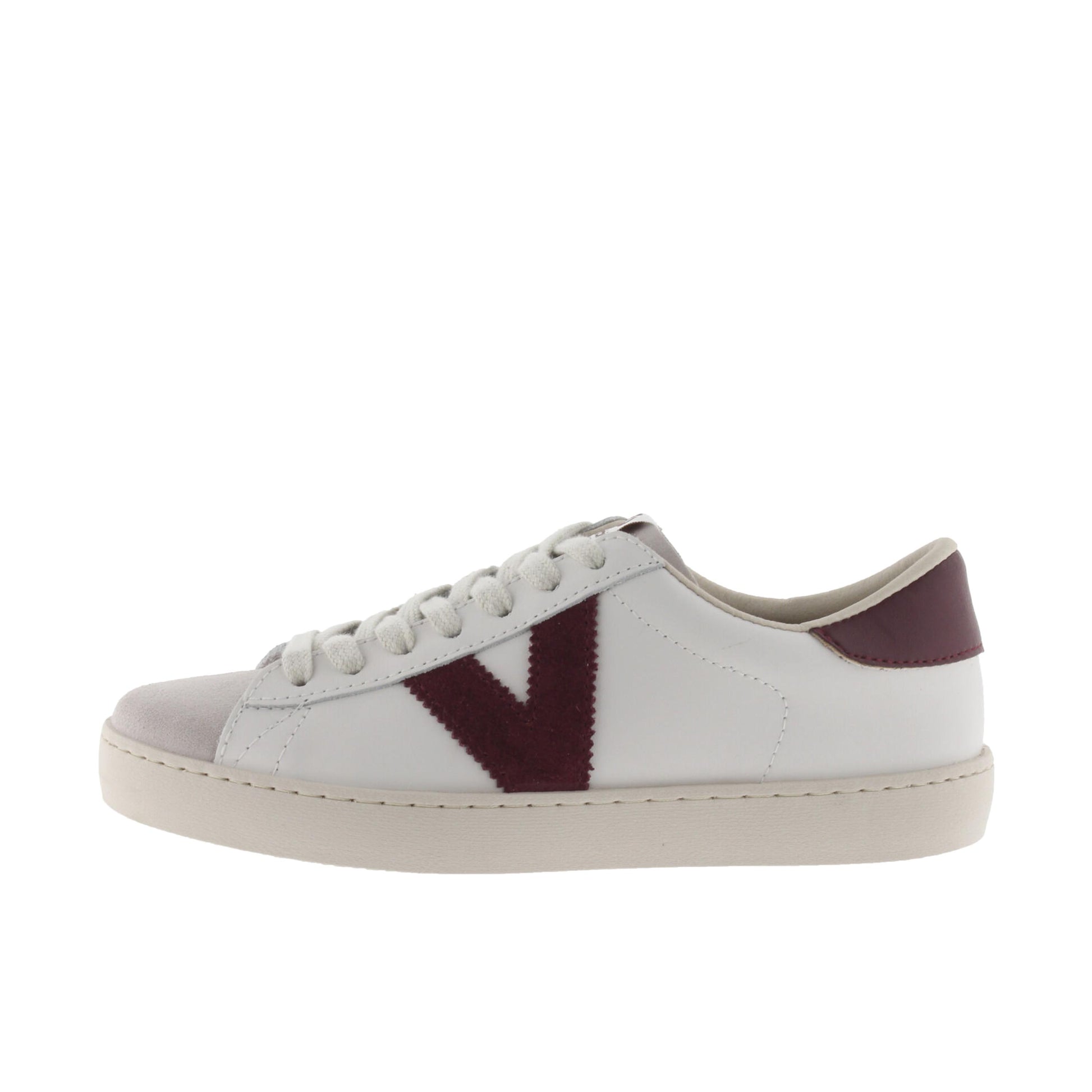Sneaker blanco/burdeos con cordón 1126142 de Victoria - 1126142-384-1.jpg