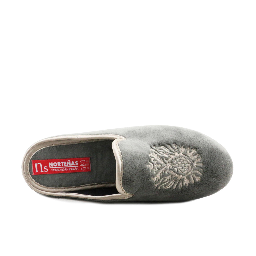 Zapatilla para casa destalonada gris 73525 de Norteñas - 73525-16-5.jpg