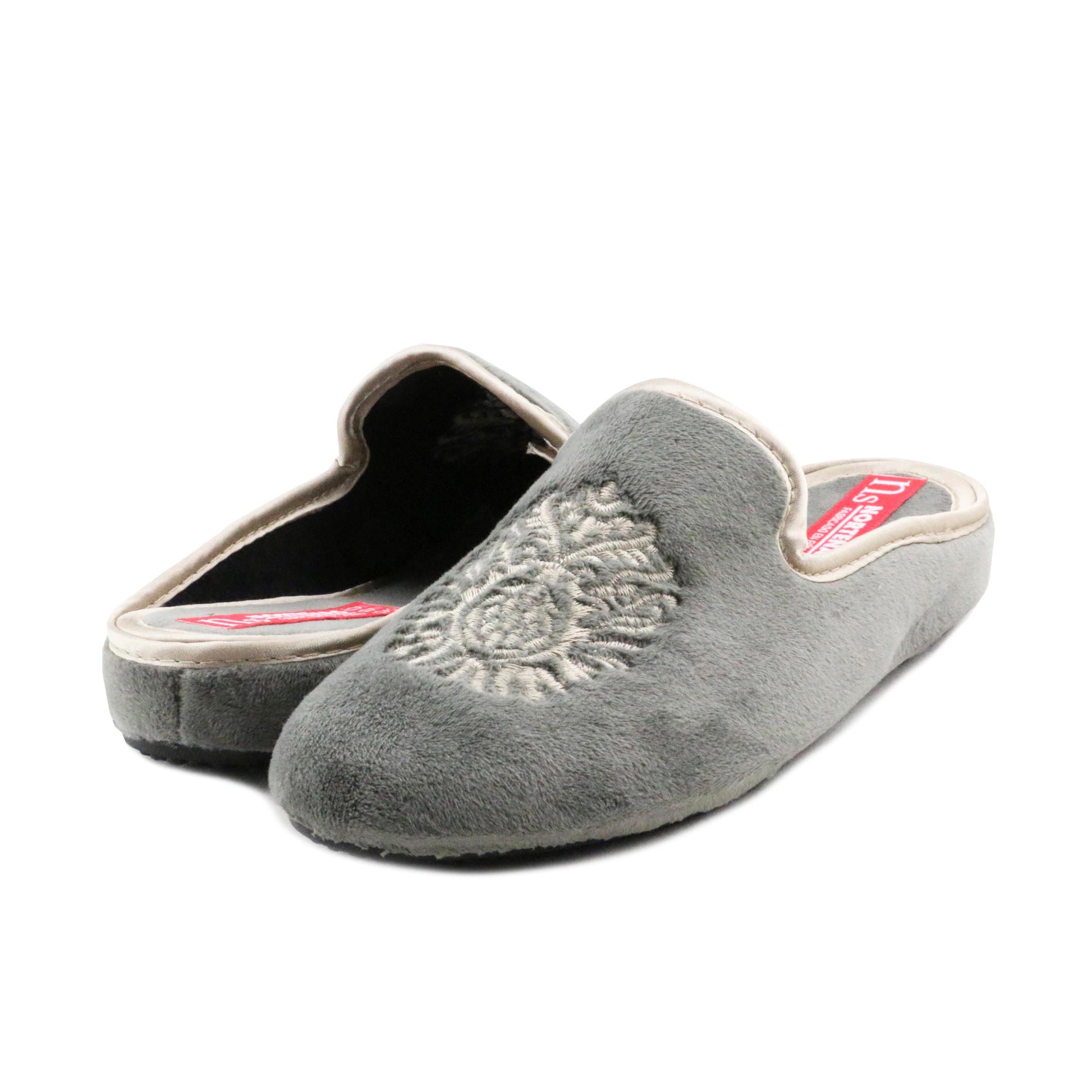 Zapatilla para casa destalonada gris 73525 de Norteñas - 73525-16-2.jpg
