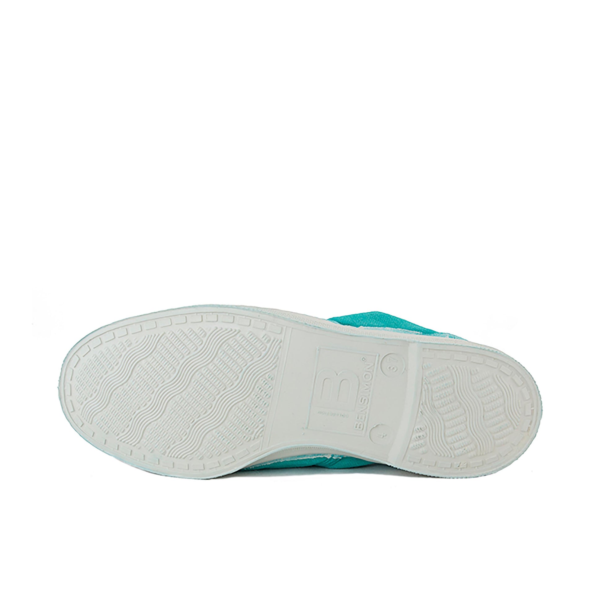 Zapatilla verde agua con cordón 15004 Bensimon - 15004-105-4.jpg