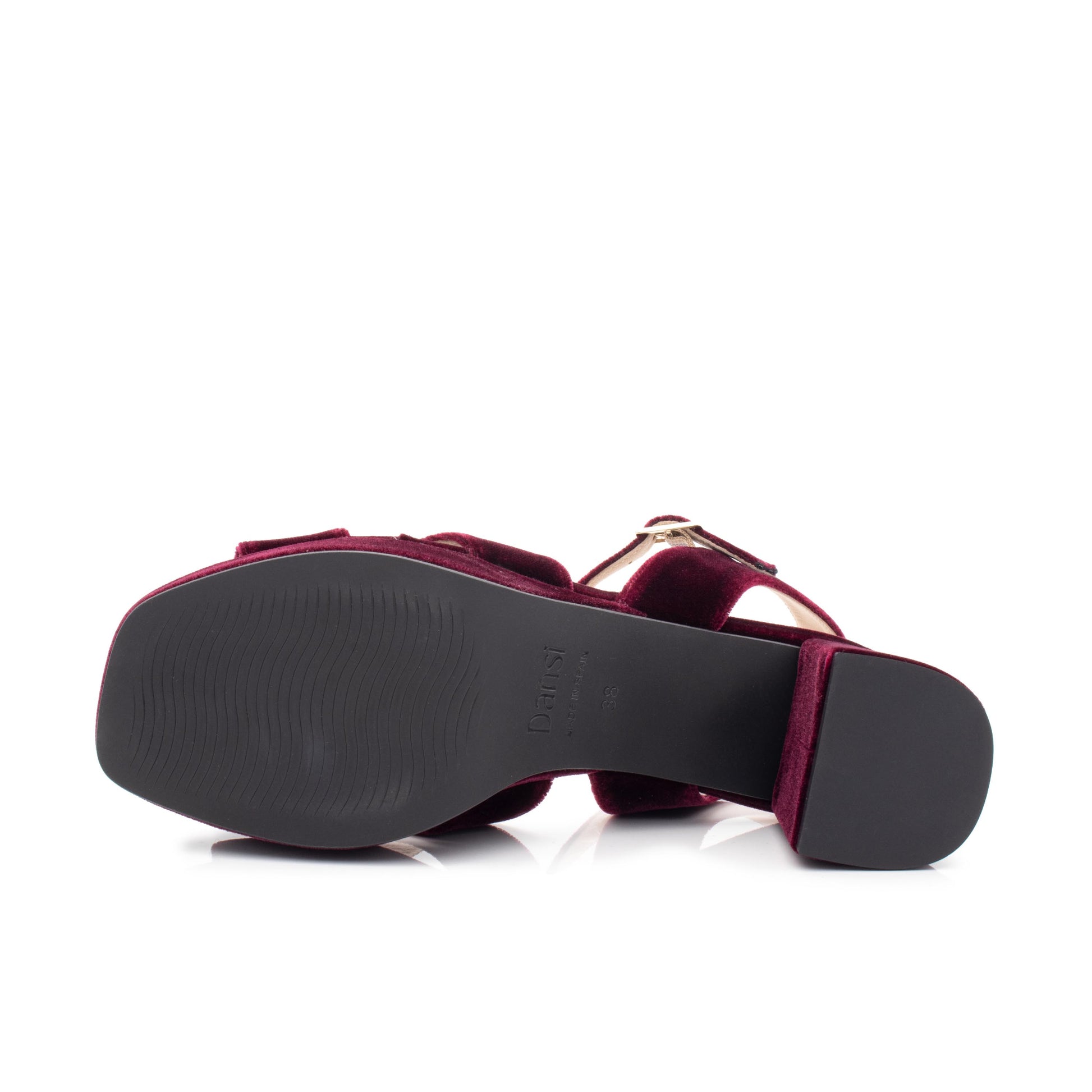 Sandalia de tacón burdeos con hebilla 7500 Pepa&Cris - 7500-13-4.jpg