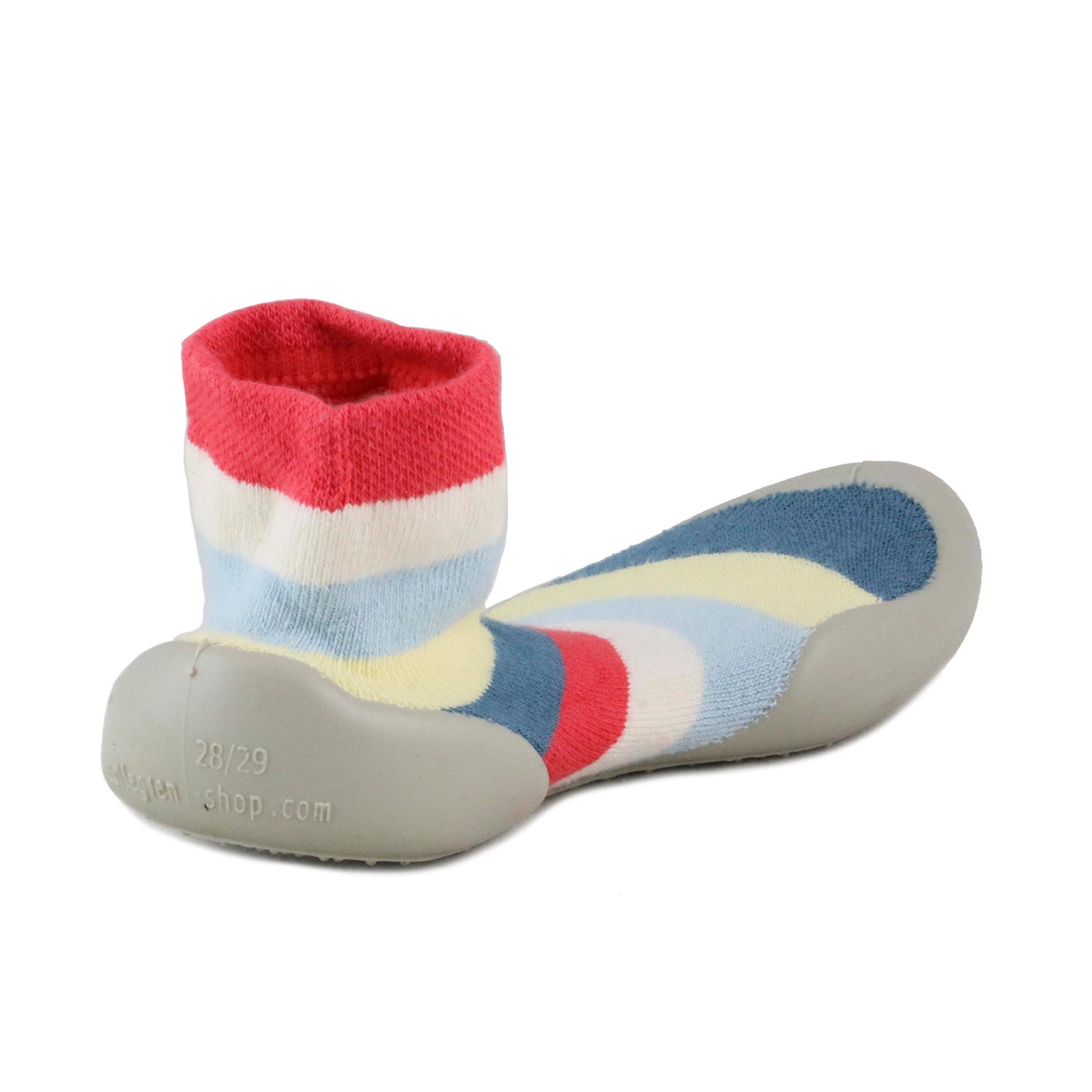 Zapatilla para casa cerrada azul/amarillo 750D Collégien - 750D-200-3.jpg