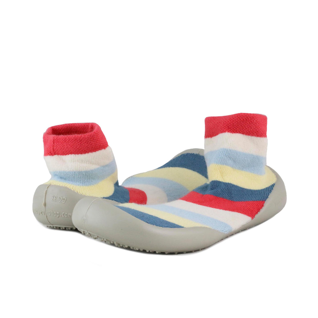 Zapatilla para casa cerrada azul/amarillo 750D Collégien - 750D-200-2.jpg