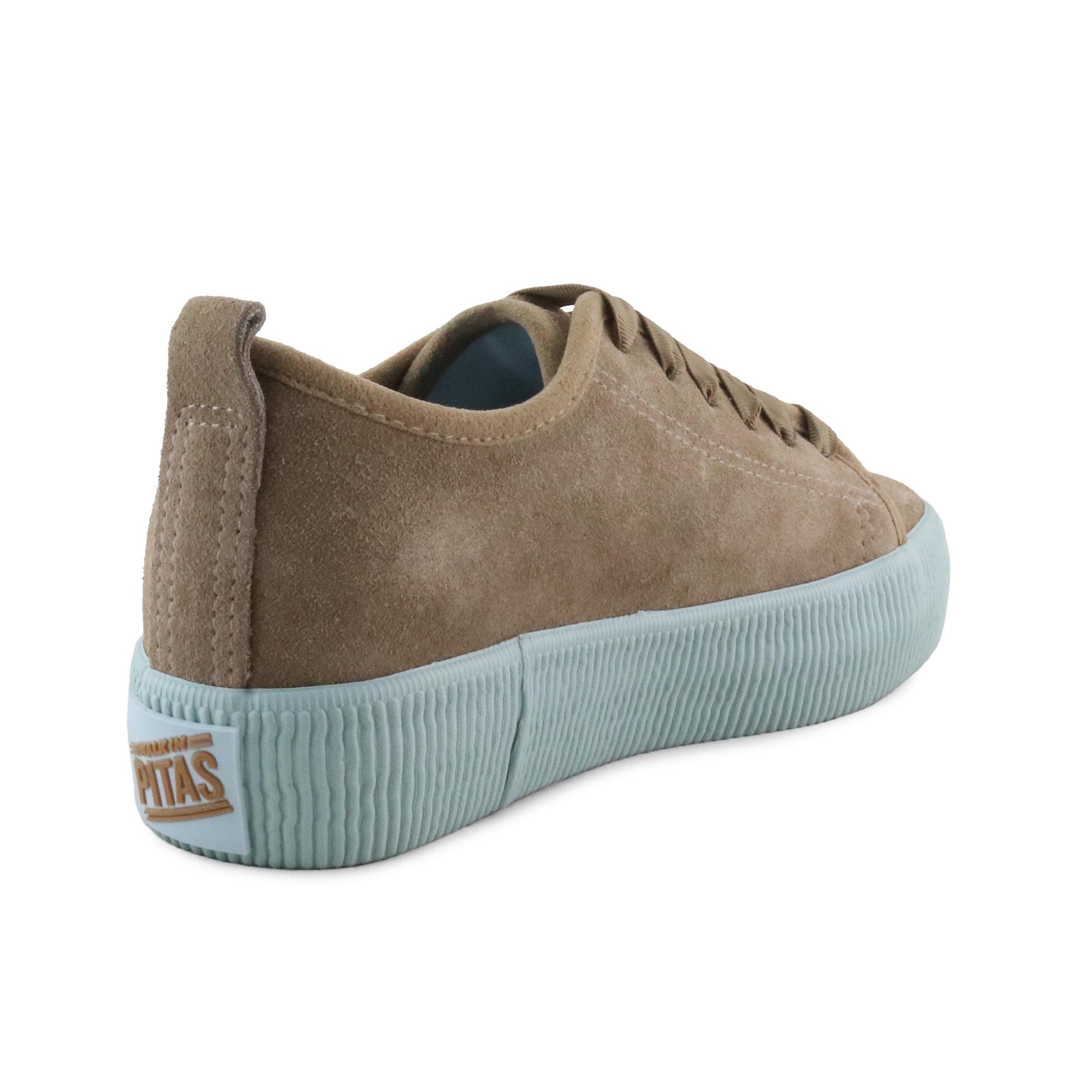 Zapatilla taupe con cordón 180 de Walk in Pitas - 180-115VERDE-3.jpg