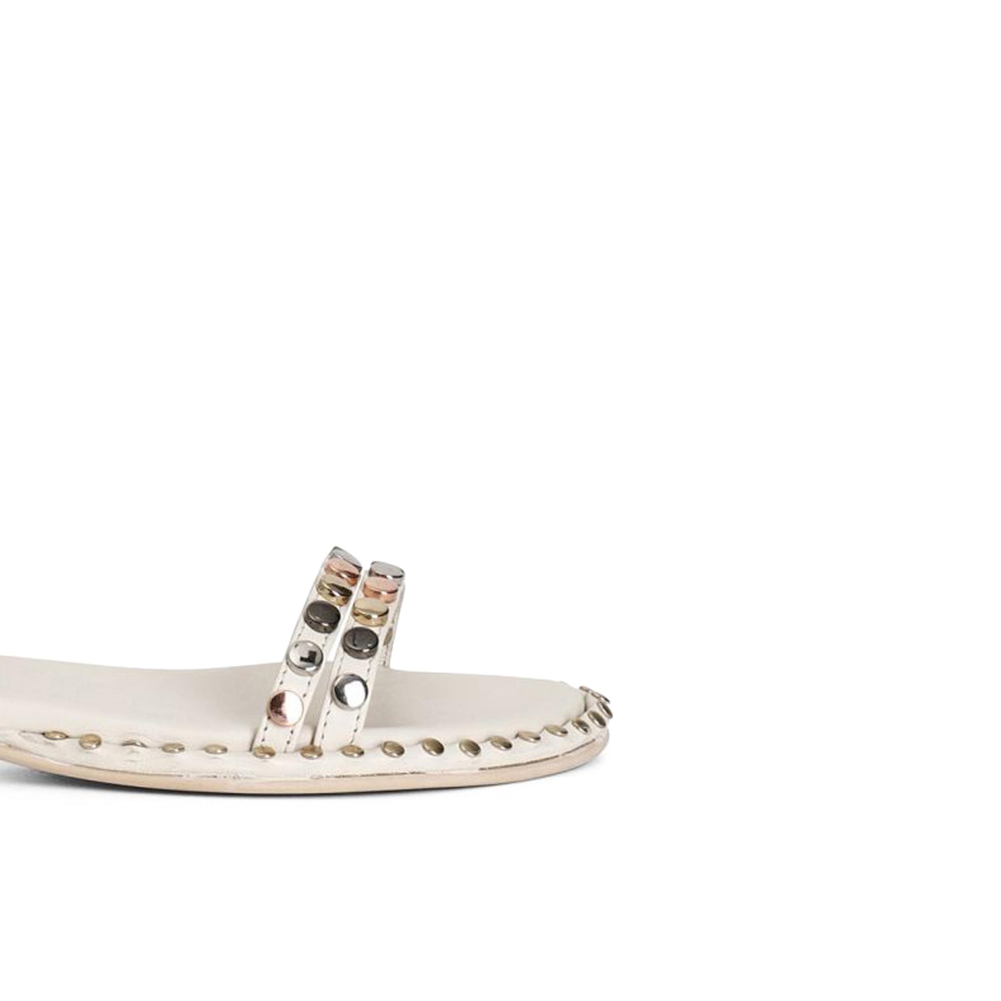 Sandalia plana crudo con hebilla GF2101 de Café Noir - GF2101-351-4.jpg