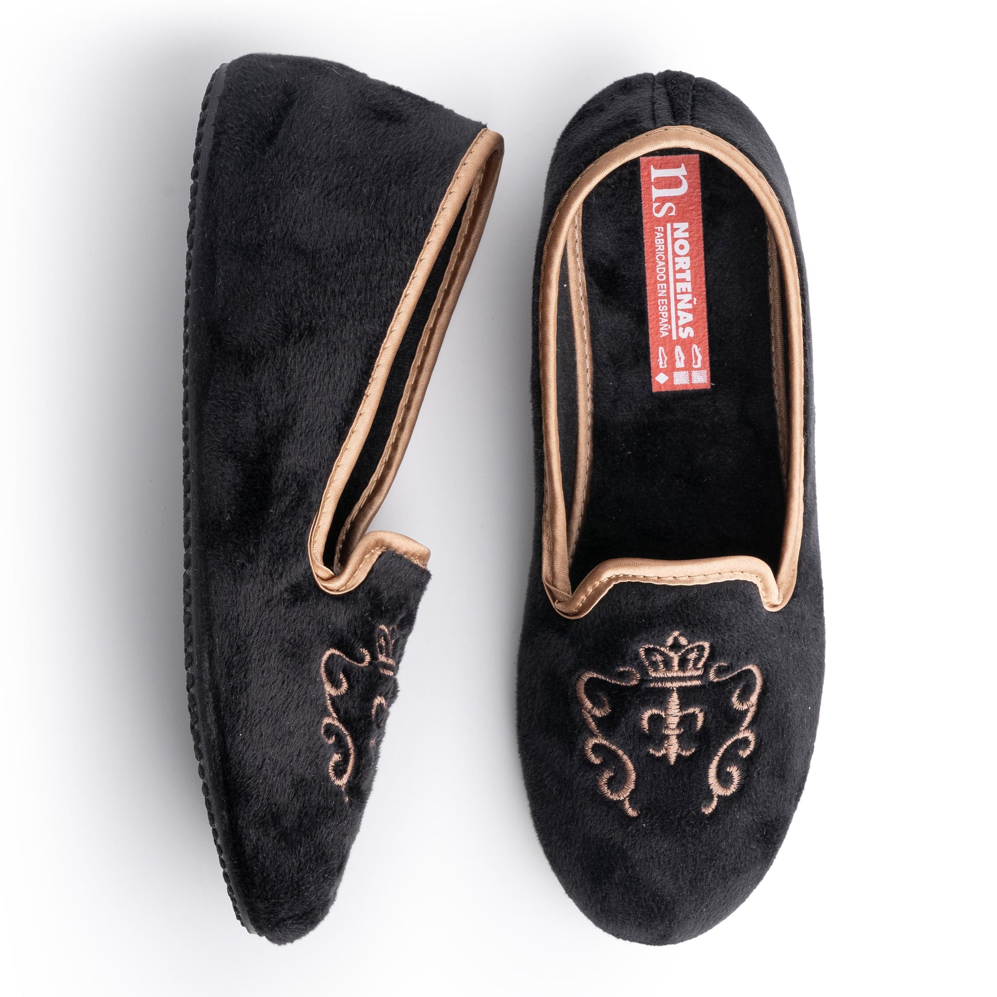 Zapatilla casa negro 766823 Norteñas