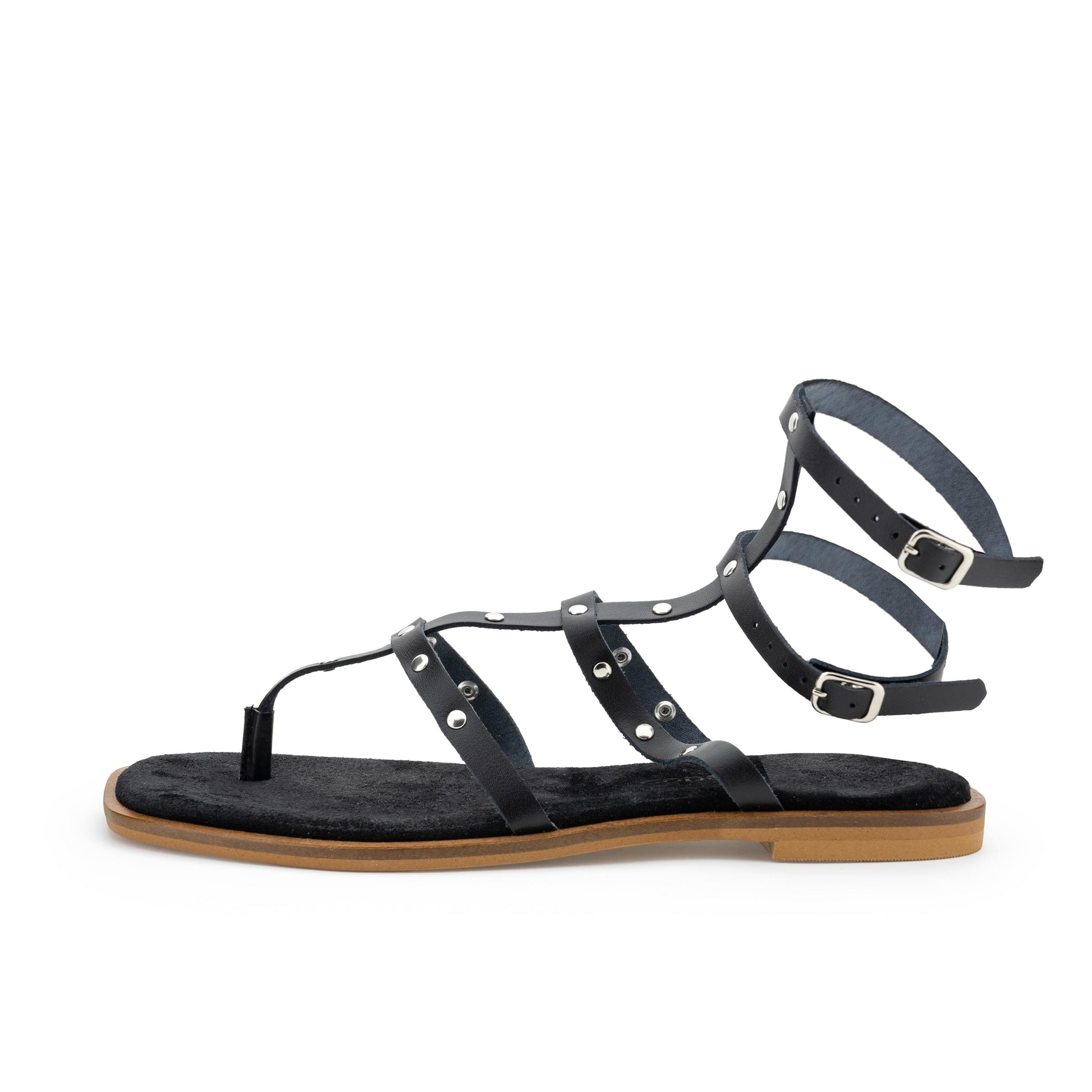 Sandalia plana negro con hebilla 7734 de Pepa & Cris - 7734-20-1.jpg