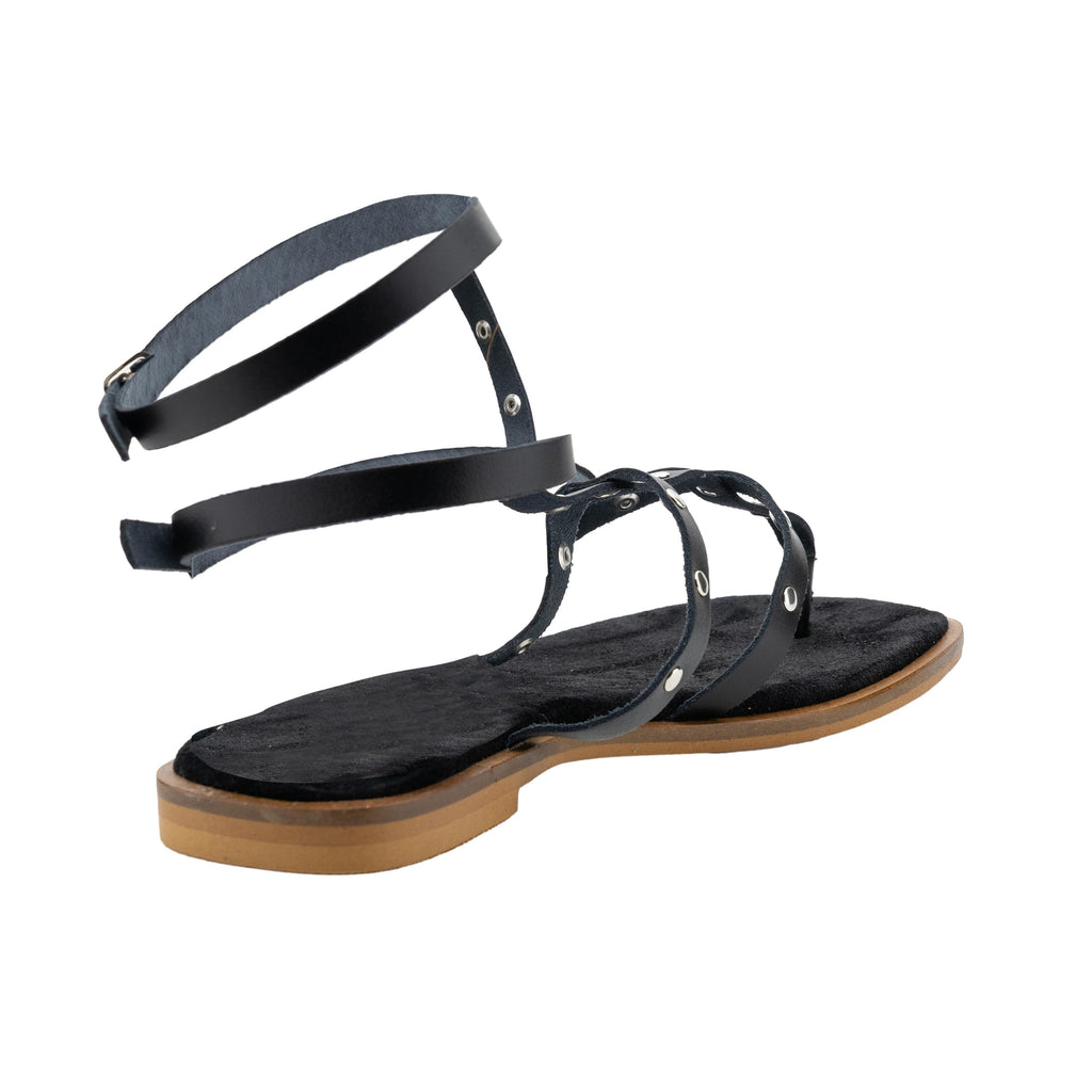 Sandalia plana negro con hebilla 7734 de Pepa & Cris - 7734-20-3.jpg