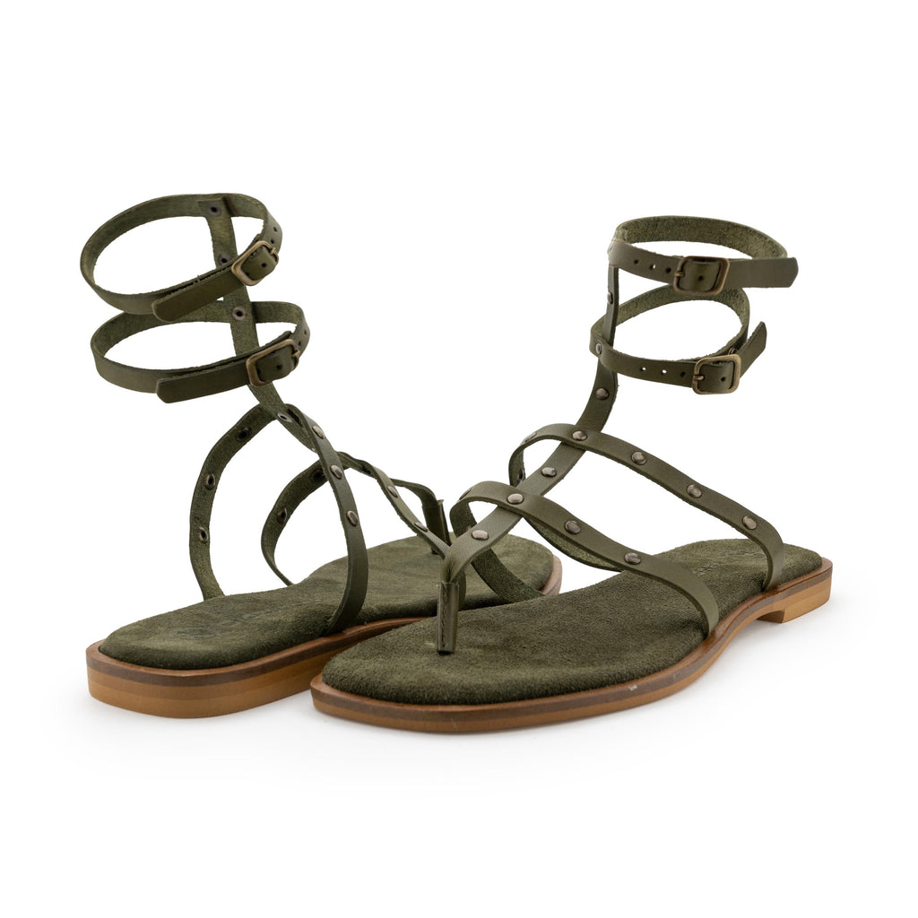 Sandalia plana kaki con hebilla 7734 de Pepa & Cris - 7734-33-2.jpg