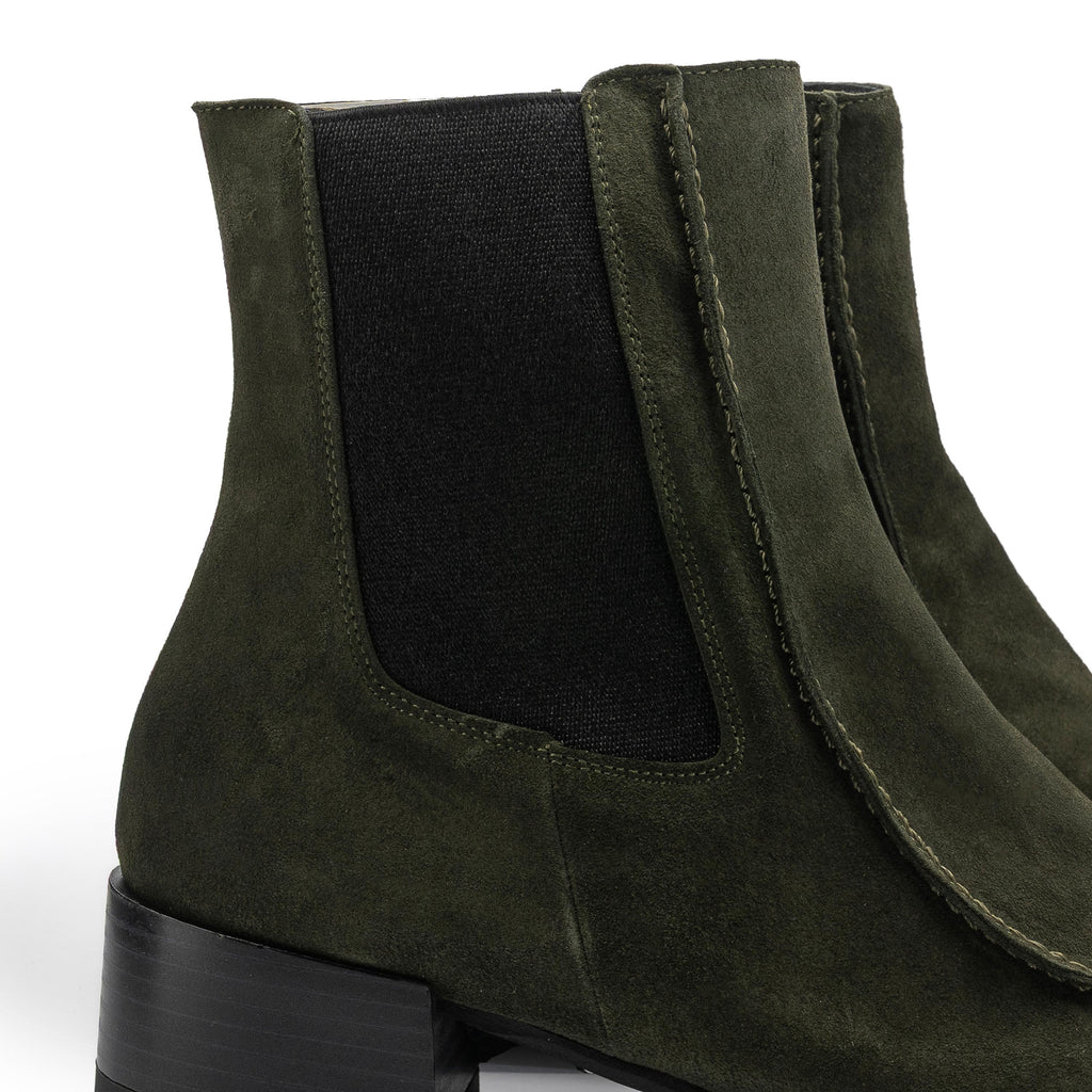 Botín serraje verde 7780B Pepa & Cris