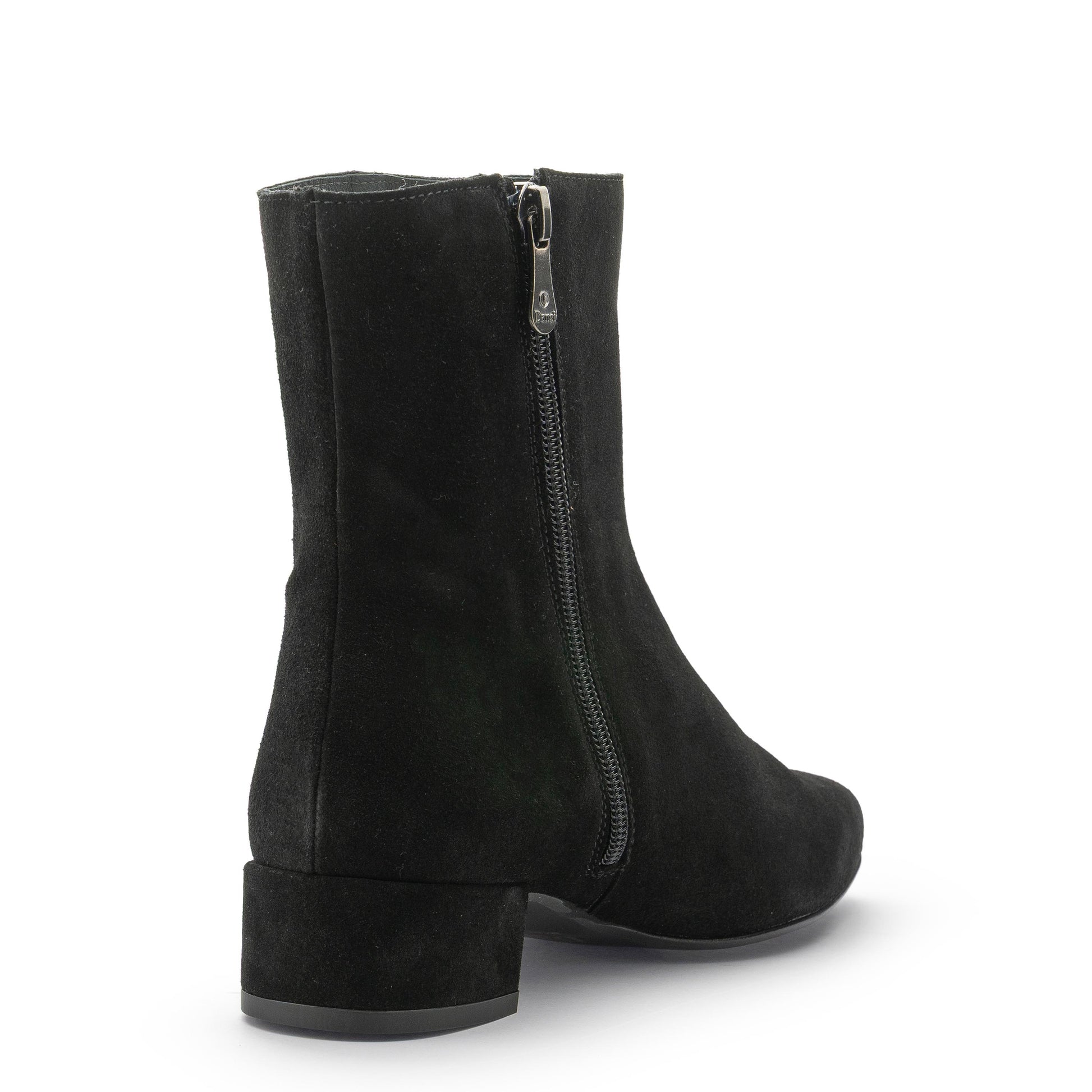 Botín plano ante negro con cremallera 7800A Pepa & Cris